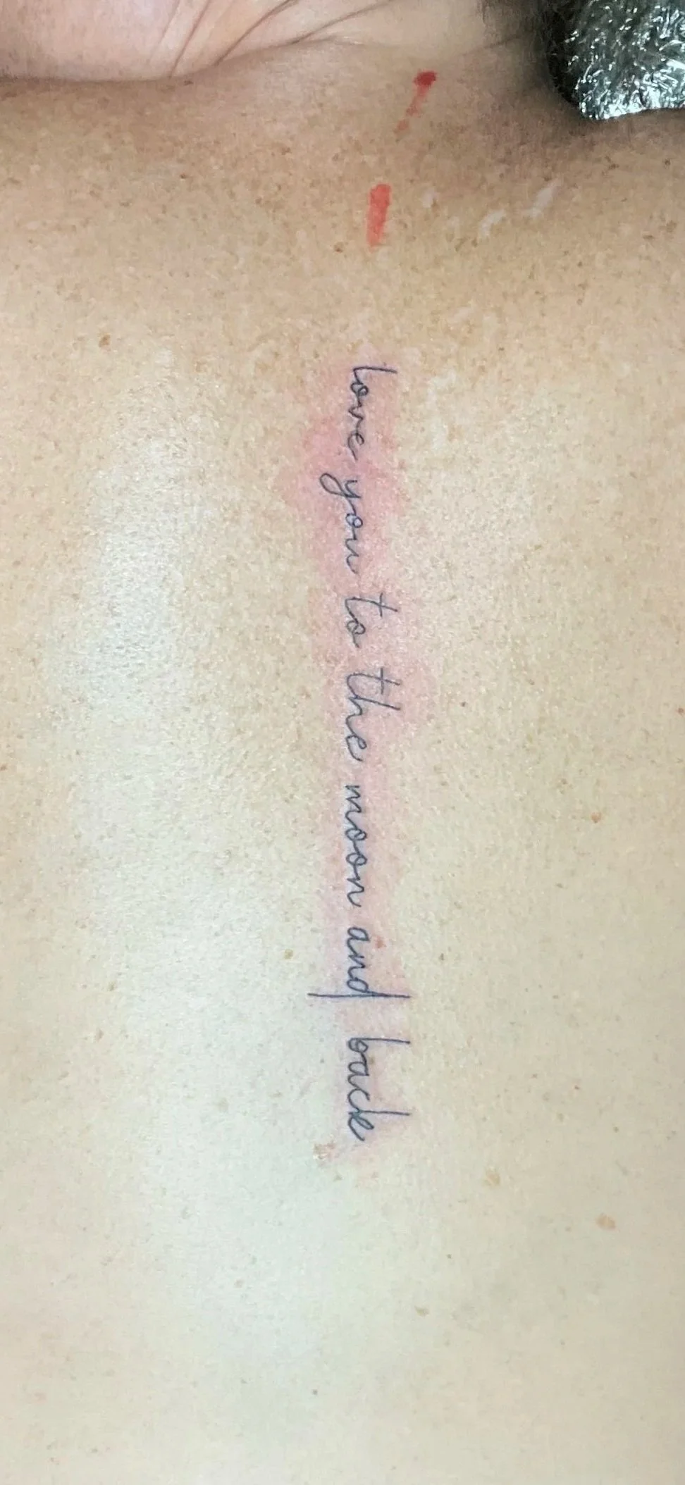 "Love you to the moon and back"