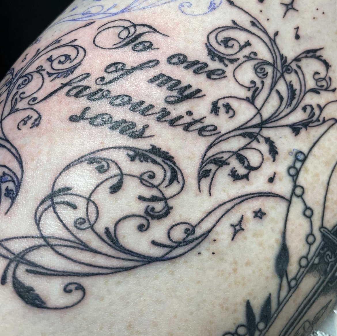 Ornamental "To one of my favourite sons"