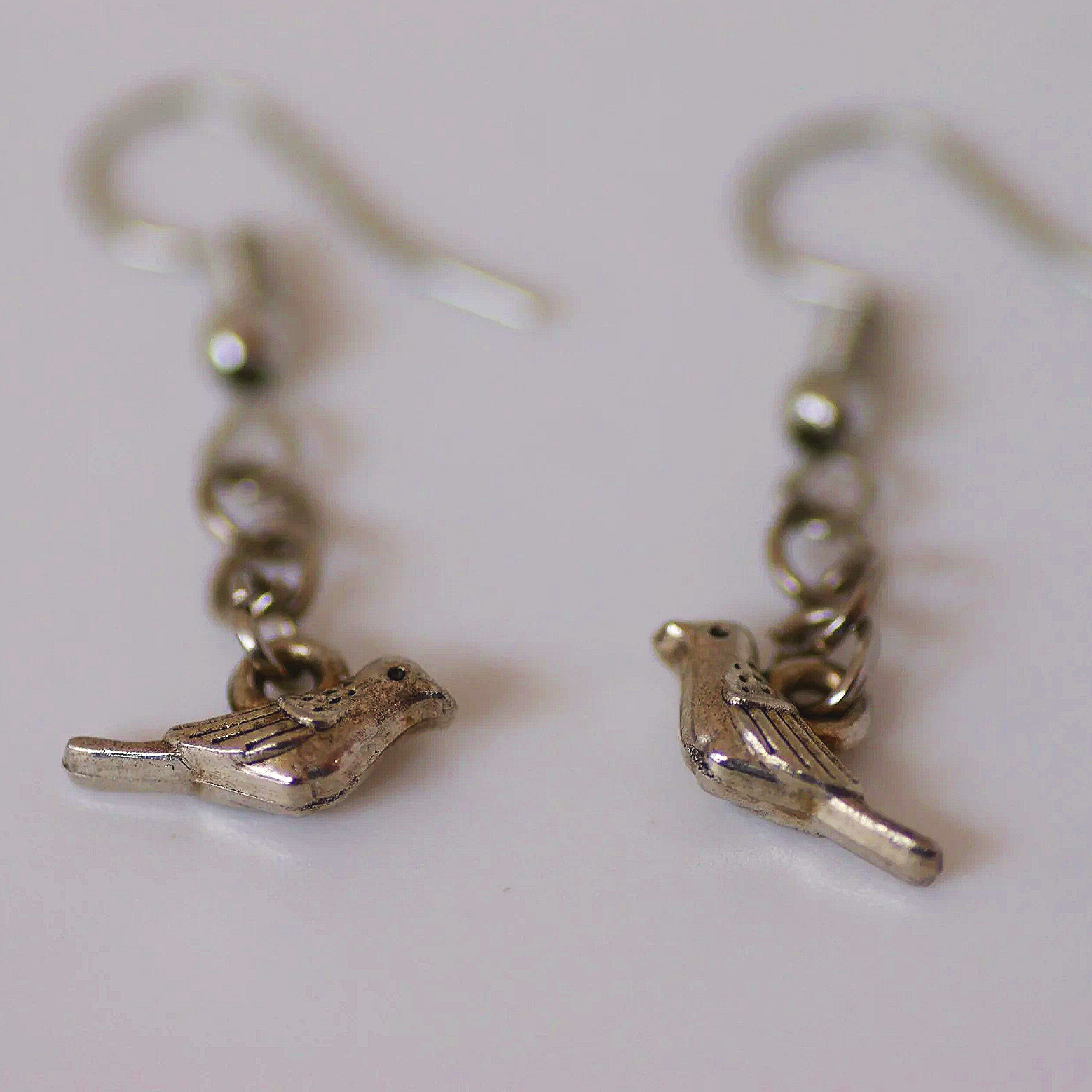 Silver Bird Earrings