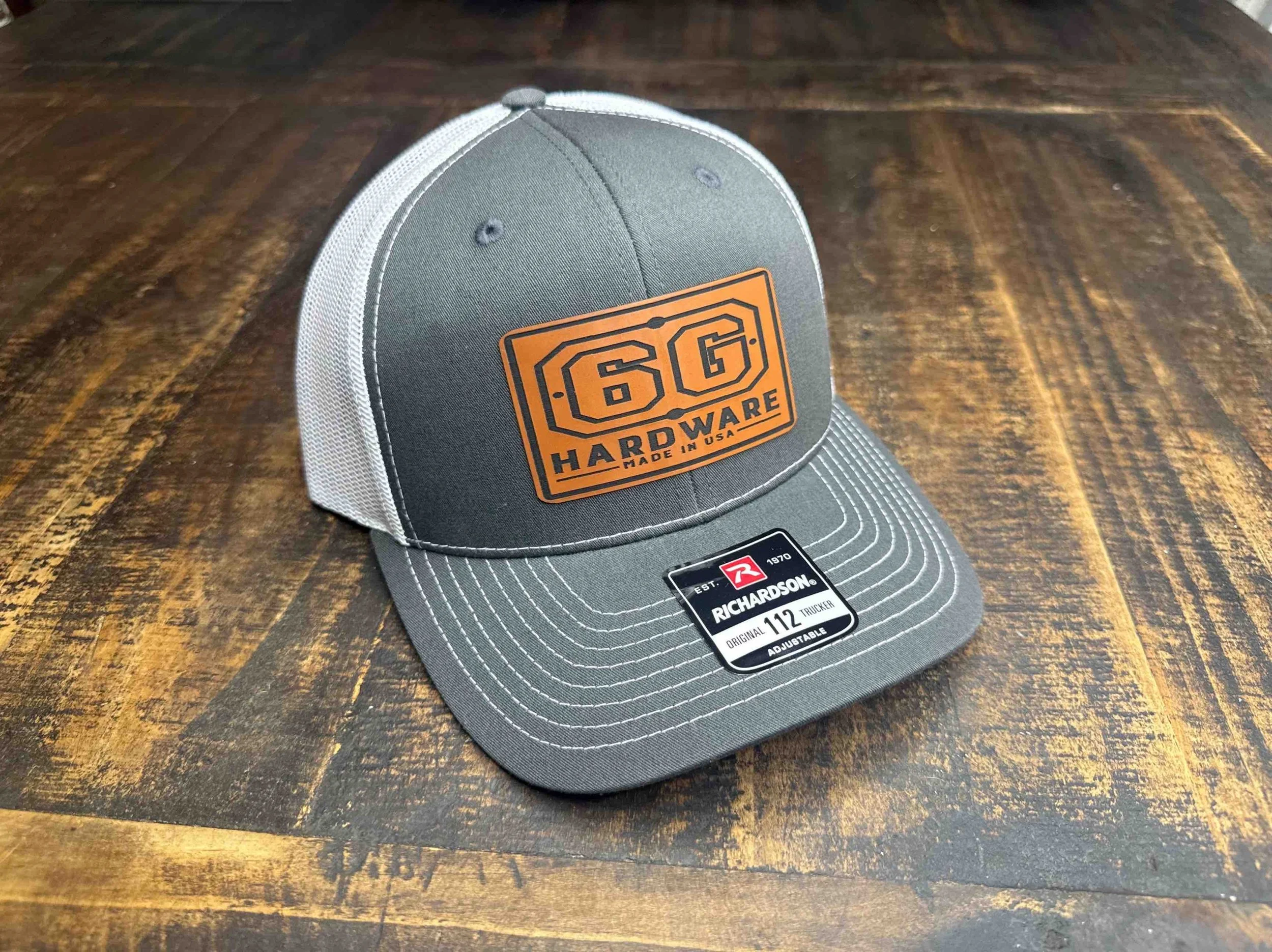 6G HARDWARE GRAY ON WHITE RICHARDSON 112 HAT