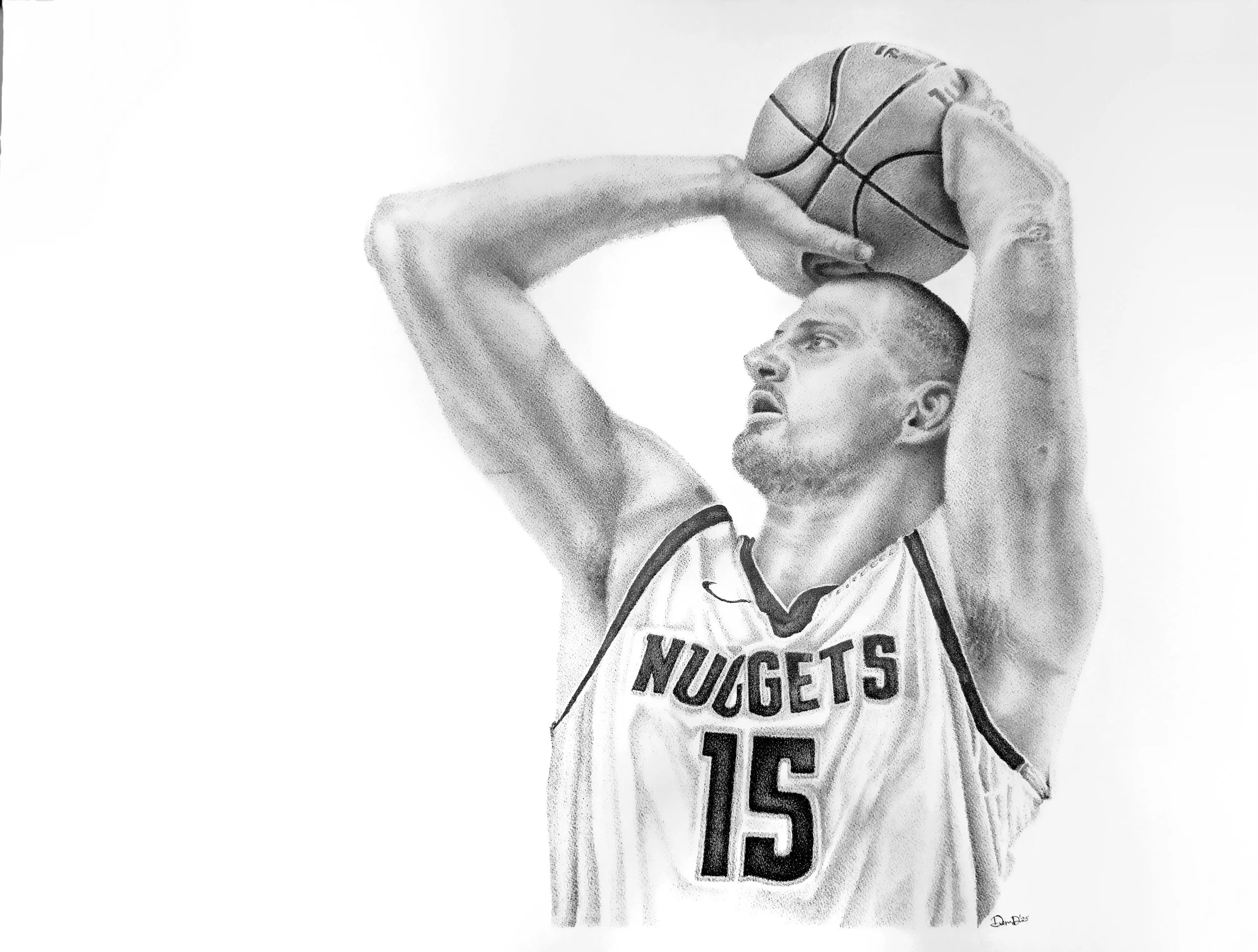 original Nikola Jokic portrait 22x30