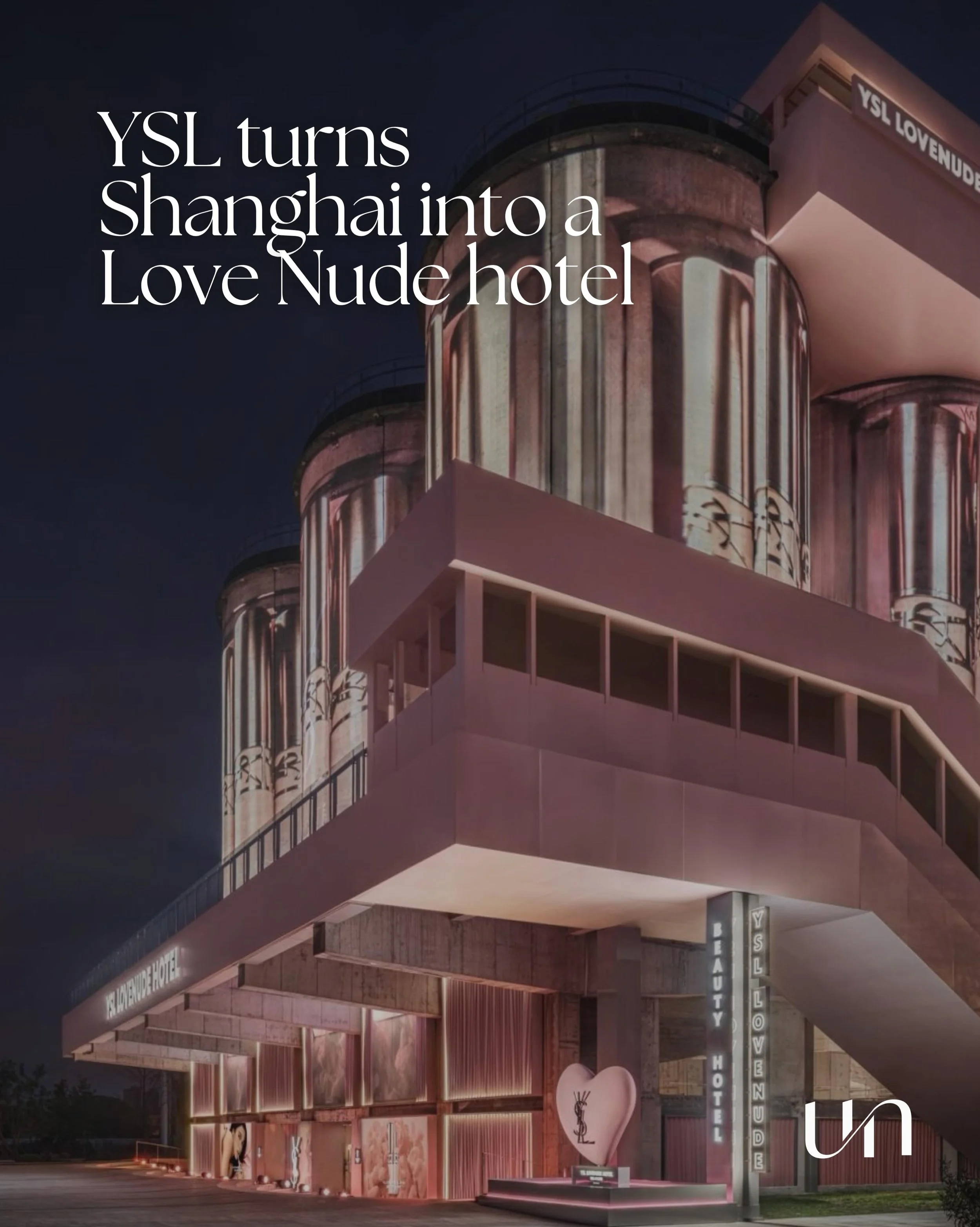 A disaffected cement factory in Shanghai. Raw concrete and decades of character already built in. YSL Beauty didn&rsquo;t erase that, they answered it.

The Love Nude Hotel is what happens when a brand stops thinking about launches and starts thinkin