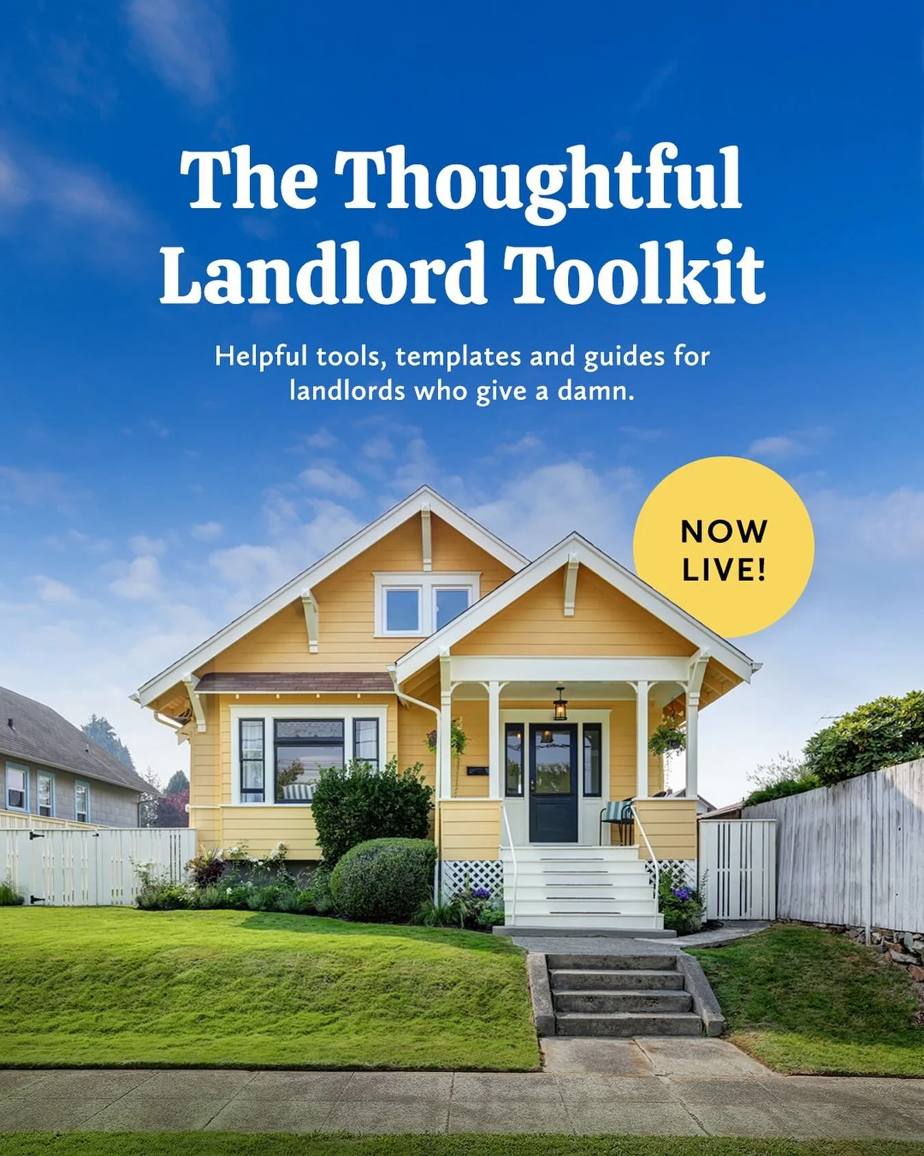 It&rsquo;s here! Built by two landlords who were tired of winging it. 
 
The Thoughtful Landlord Toolkit includes the exact templates, trackers, and guides we use to keep things organized and tenants happy. 
 
💛 Tap the link in bio to get your toolk