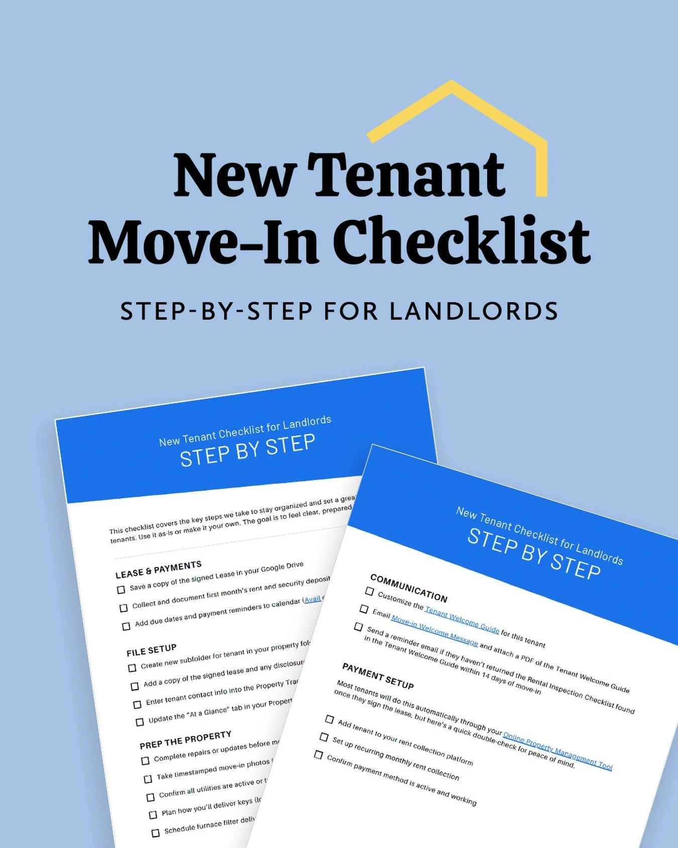 Most landlord headaches don&rsquo;t start with big problems. 🧠 They start with a messy move-in.
 
Missed steps. Unclear expectations. Too much to keep track of.
 
A simple checklist can make everything feel easier from day one.
 
We put together the