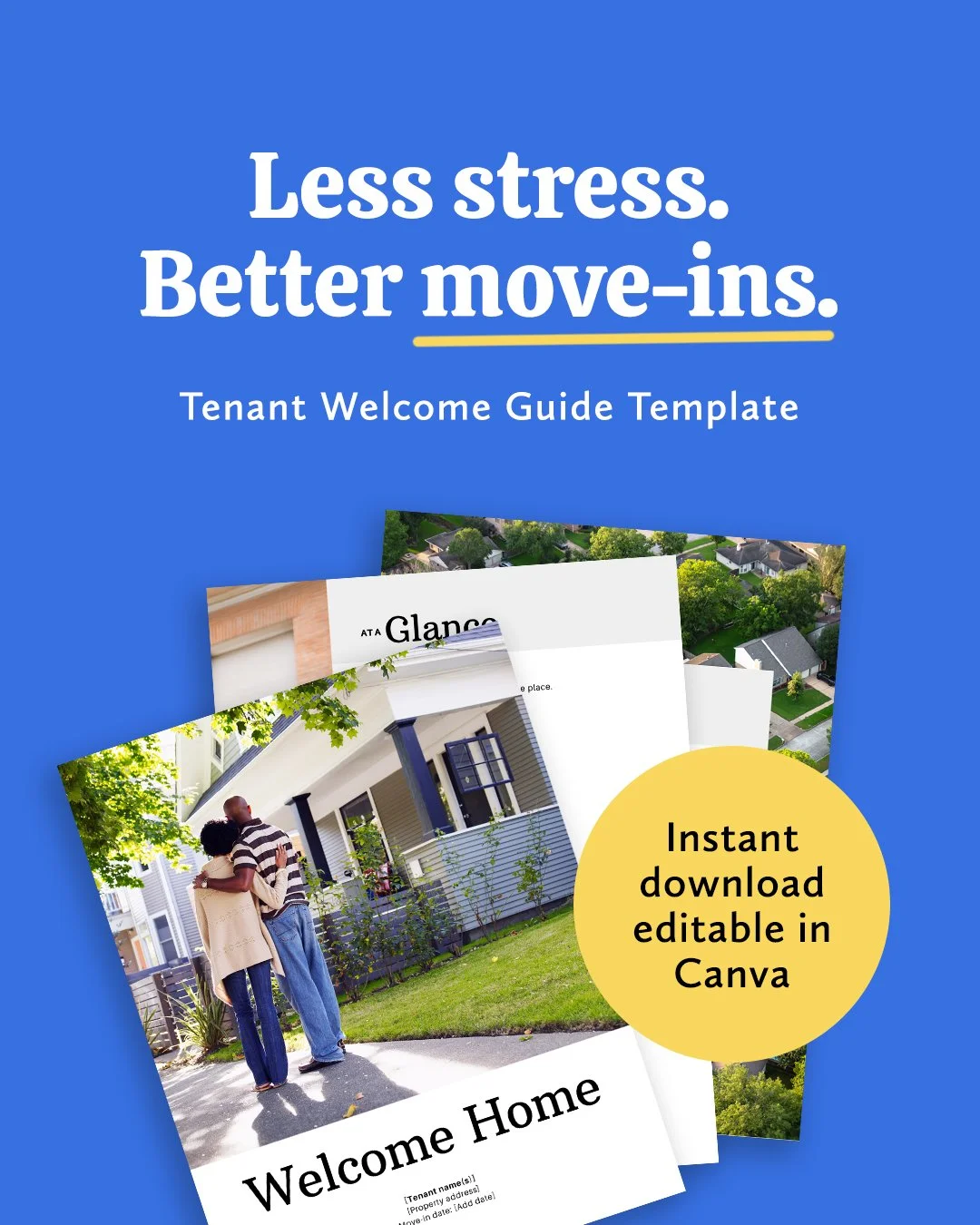 A great move-in doesn't happen by accident.
 
It starts with giving your tenant the information they actually need&mdash;before they have to ask.
 
Our editable Tenant Welcome Guide helps you create a smoother move-in, fewer repeat questions, and a b