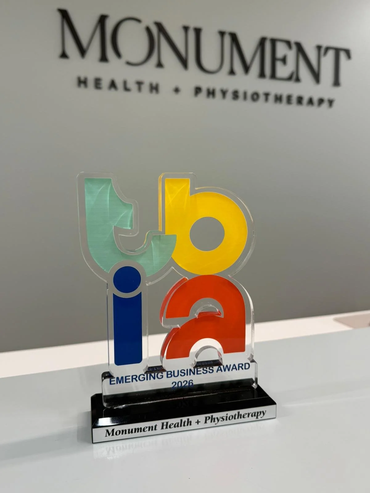 Honoured by Our Community: Monument Health + Physiotherapy Named the 2026 Emerging Business of the Year