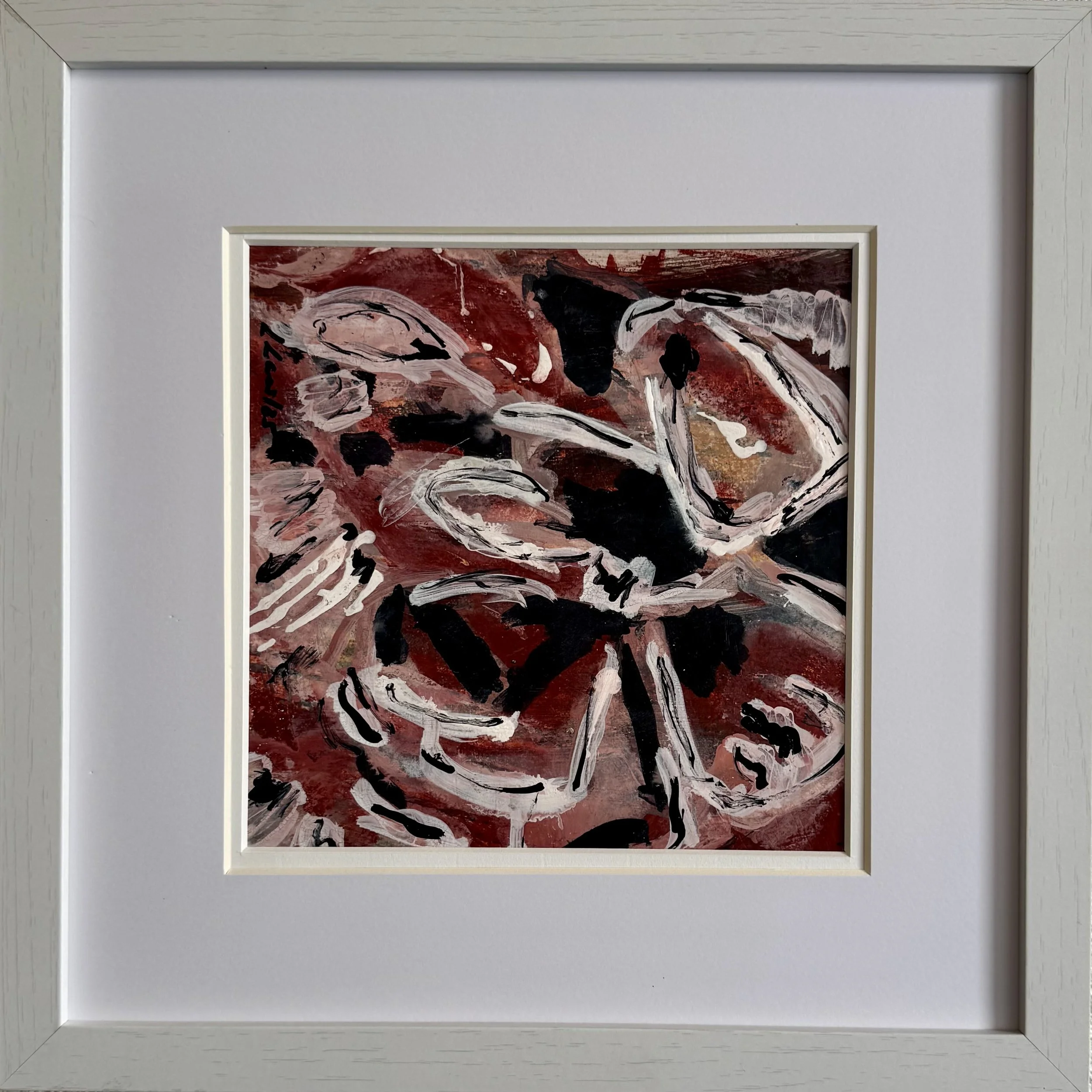 "Love Explosion" / 2025
Acryl auf Papier
20 x20 cm / gerahmt 30 x 30 cm
