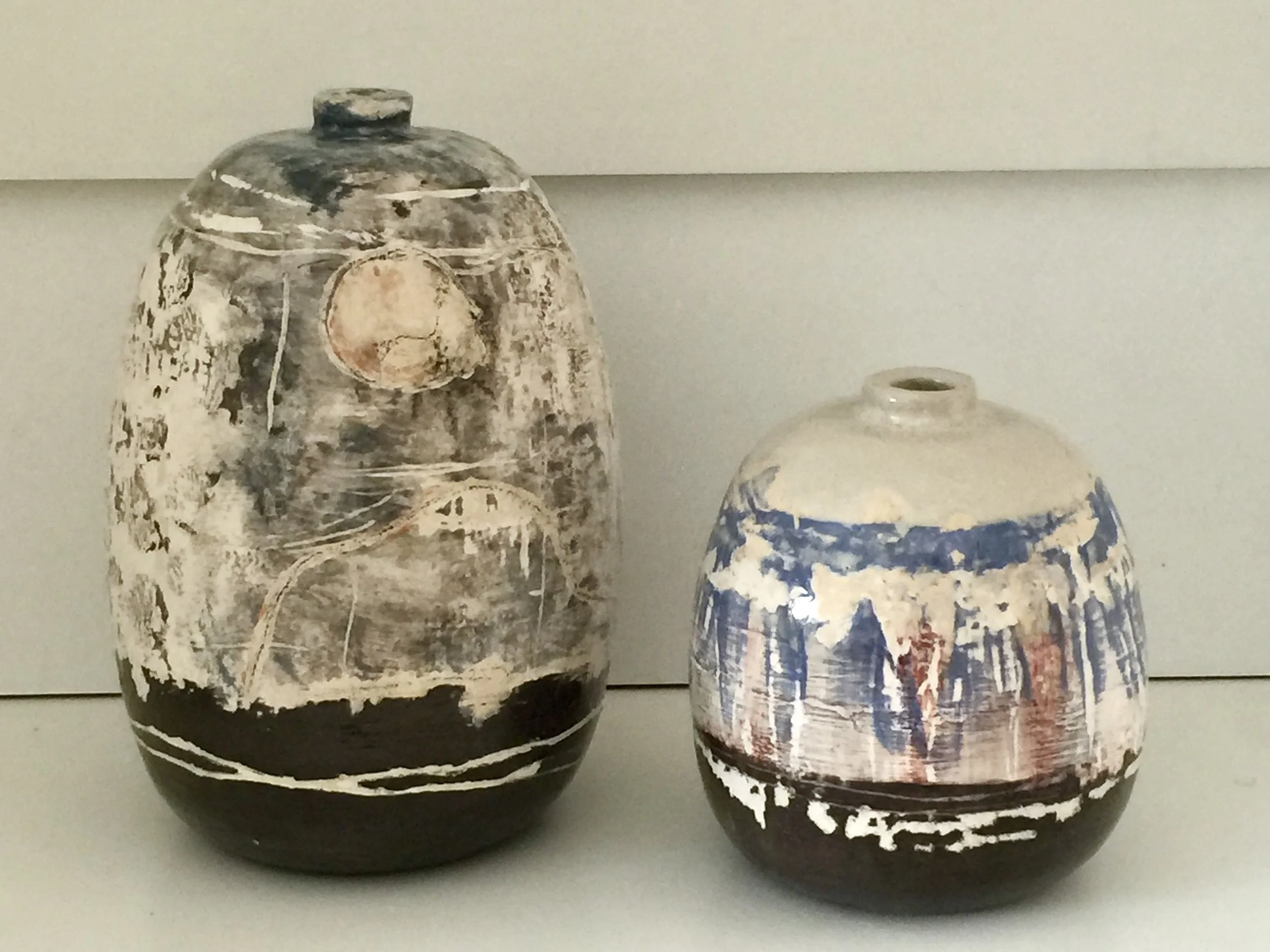 Große Gefäße/ Engoben/ Glasuren/ Oxide/ verkauft
