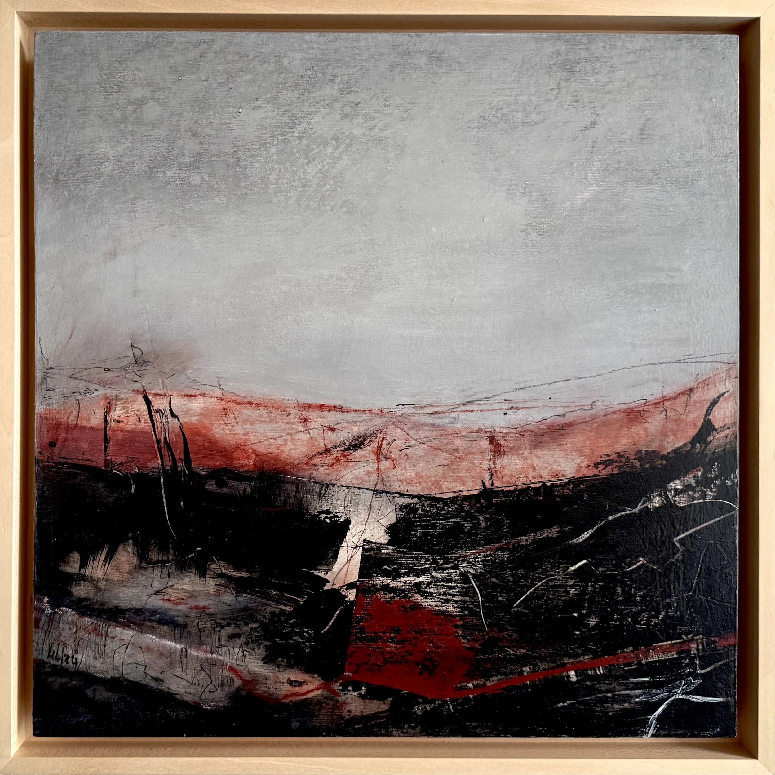 "Beneath the Surface" / 2024
Acryl/Kreide auf Holz
40 x 40 cm
