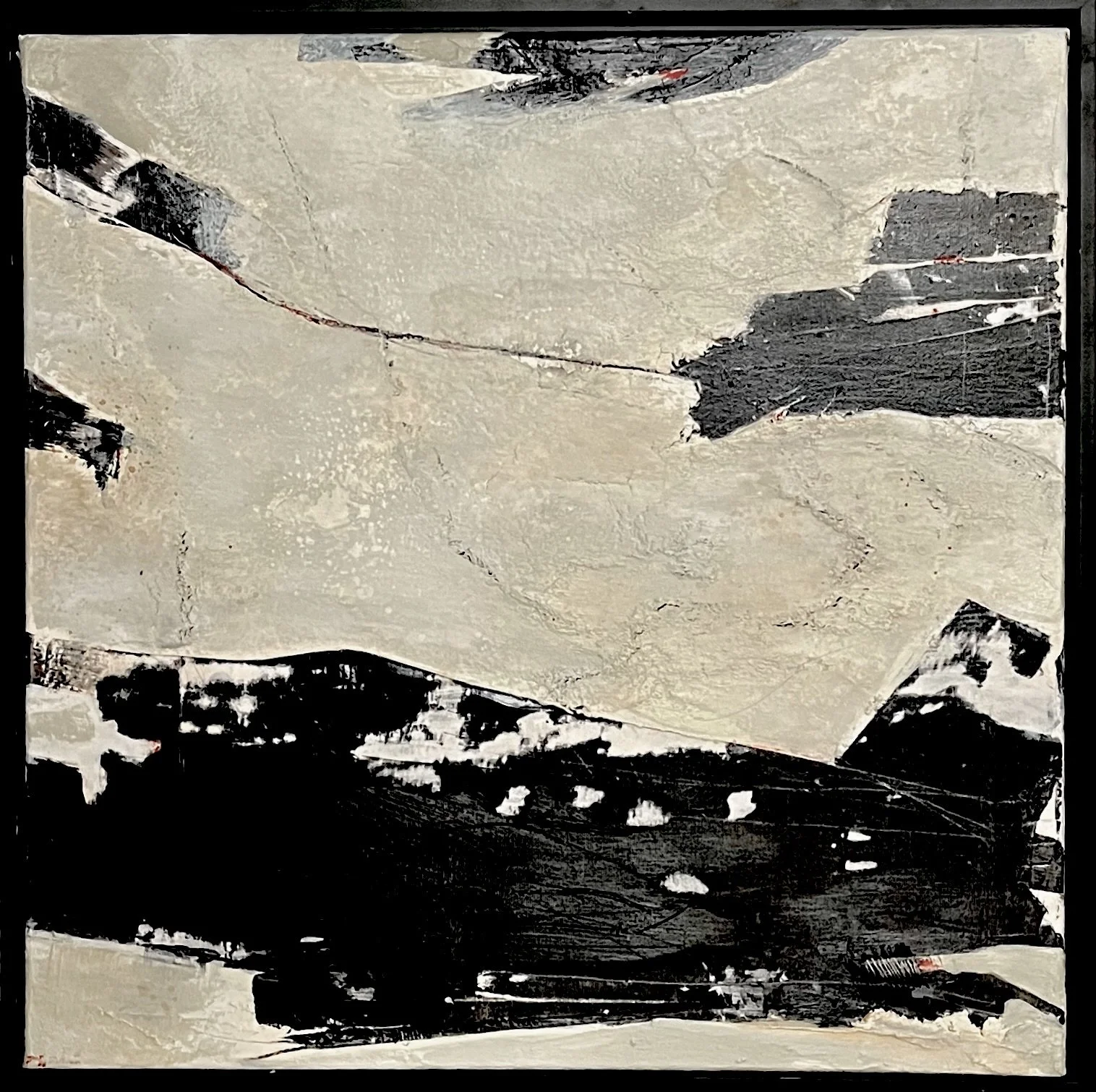 "Not even the sky is the limit" / 2025
Mischtechnik und Collage auf Holz
60 x60 x 3 cm
