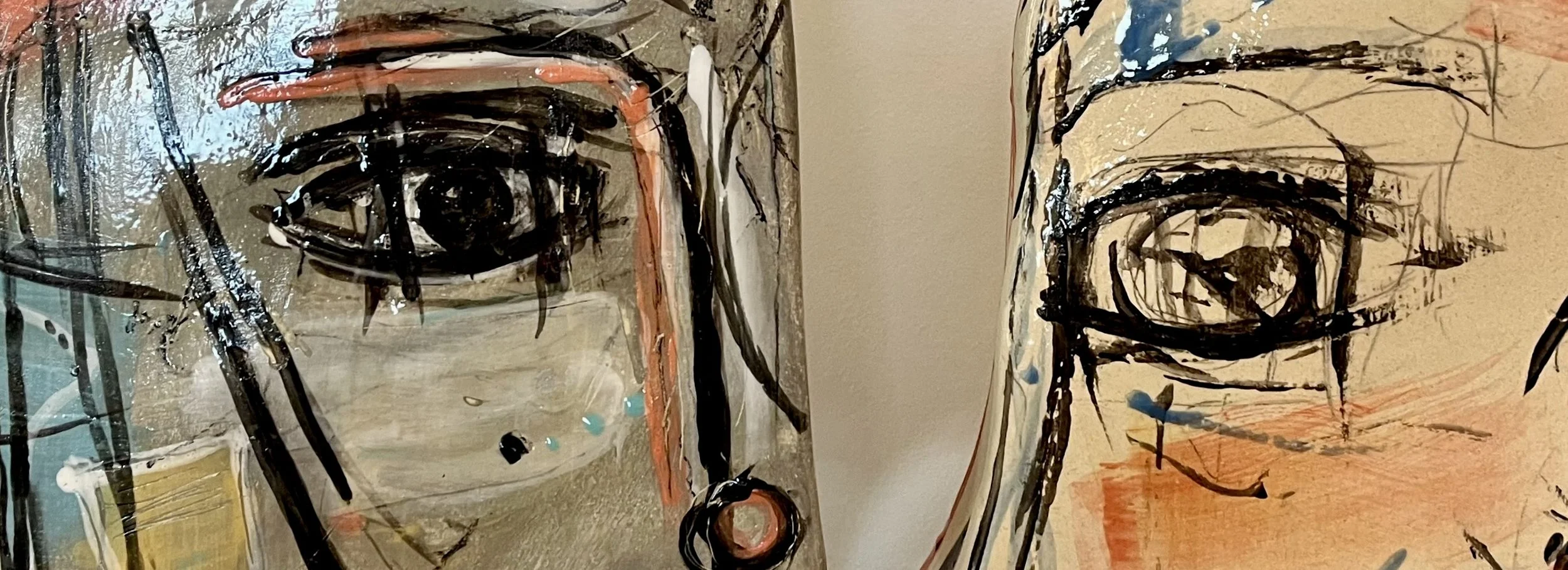 Kopfskulpturen "Sparks" Detail