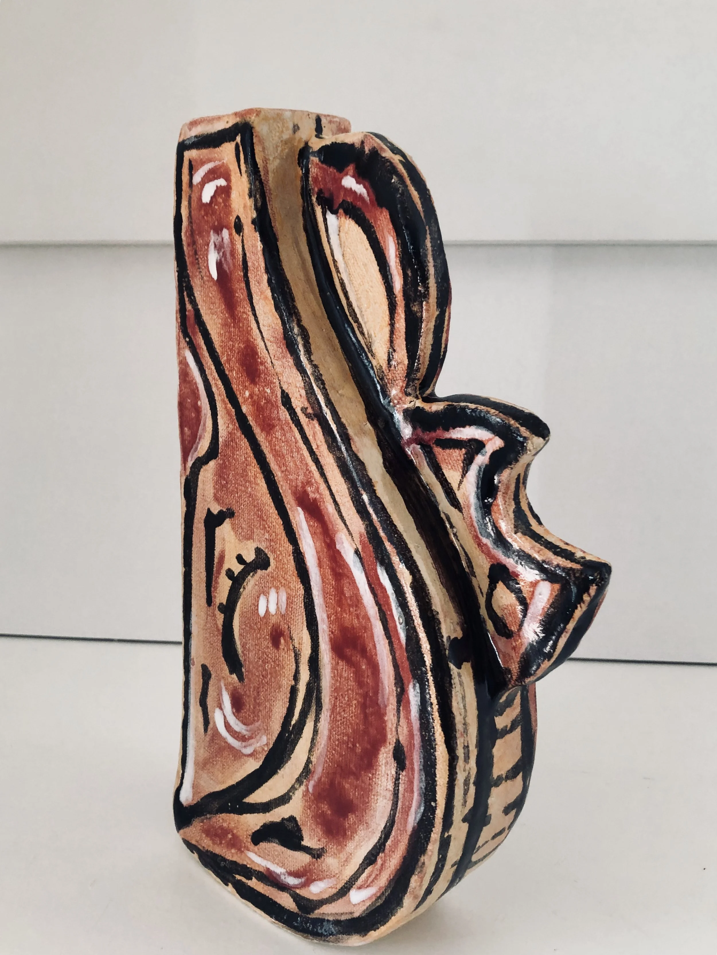 Drachenvase/Engoben/Glasuren/Oxide