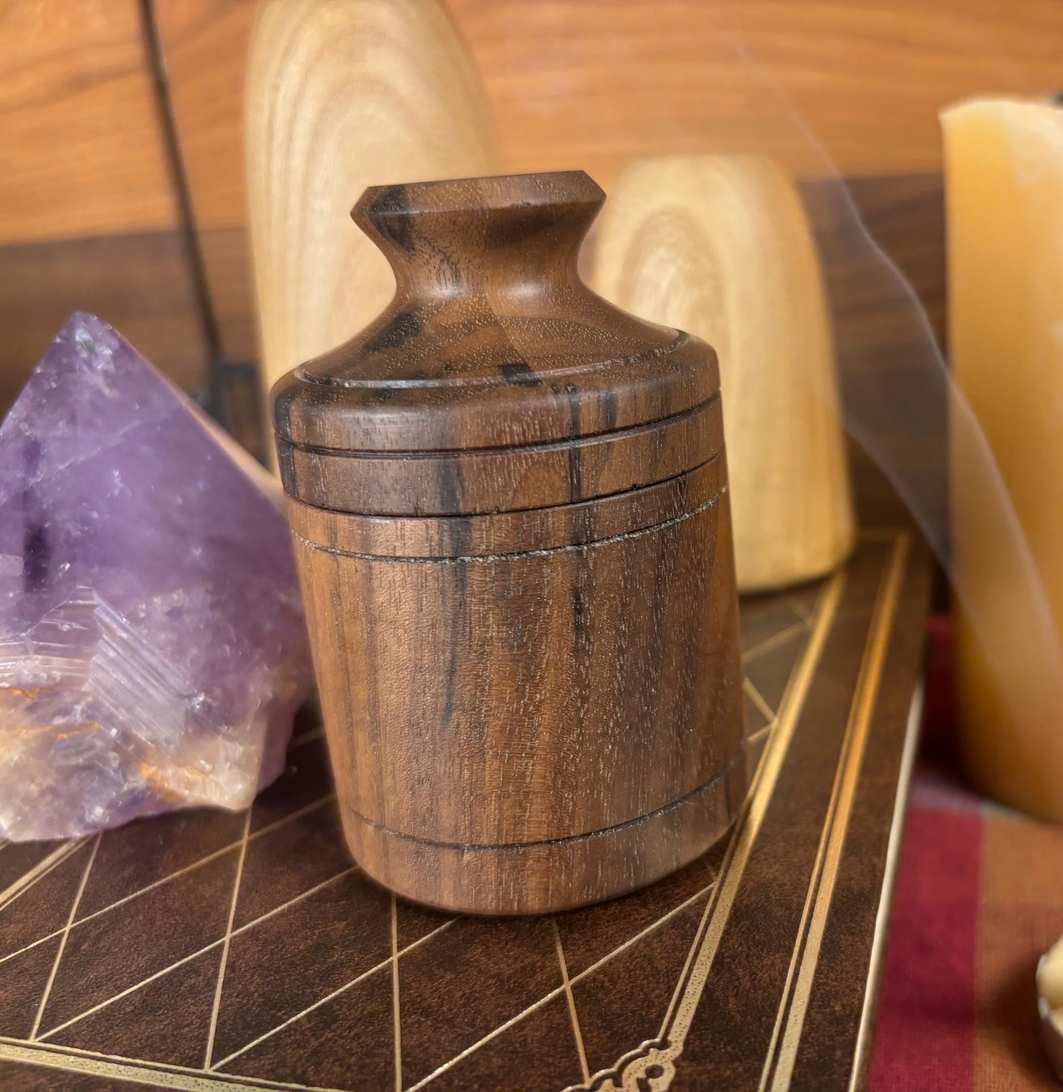 Walnut Crowned Box w/Lid