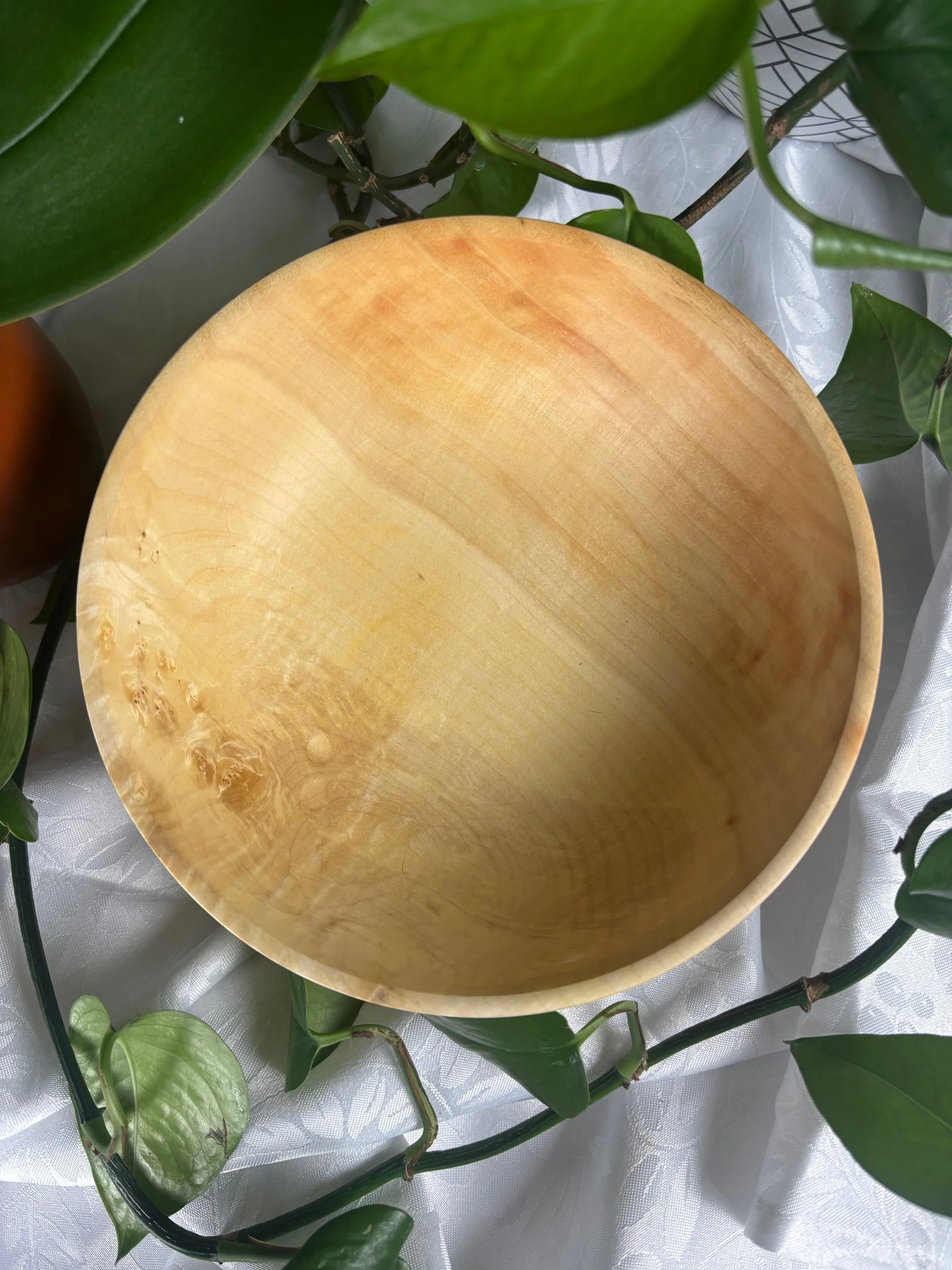 Box Elder Wood Bowl- Burl Accent