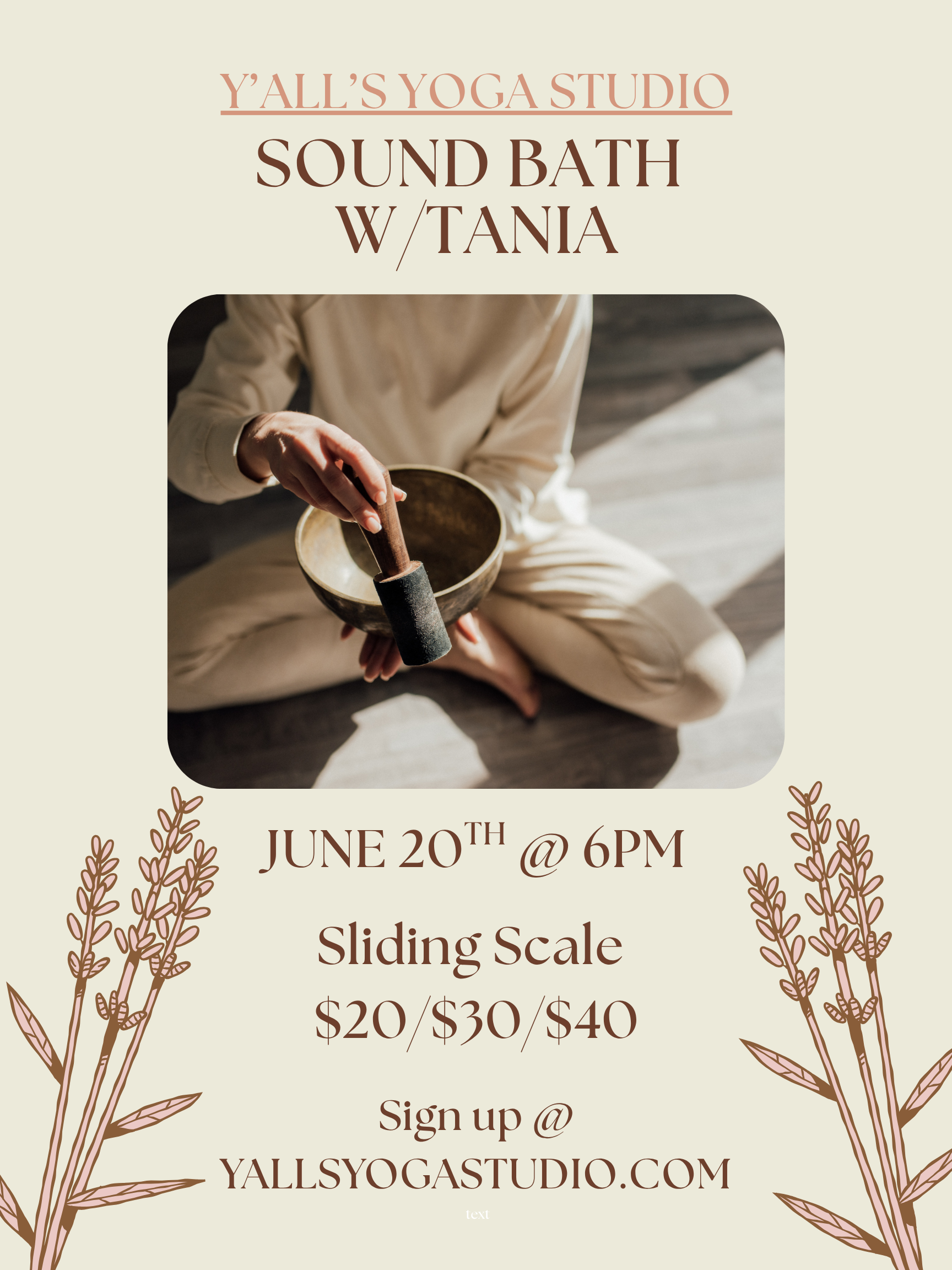 Sound Bath w/Tania