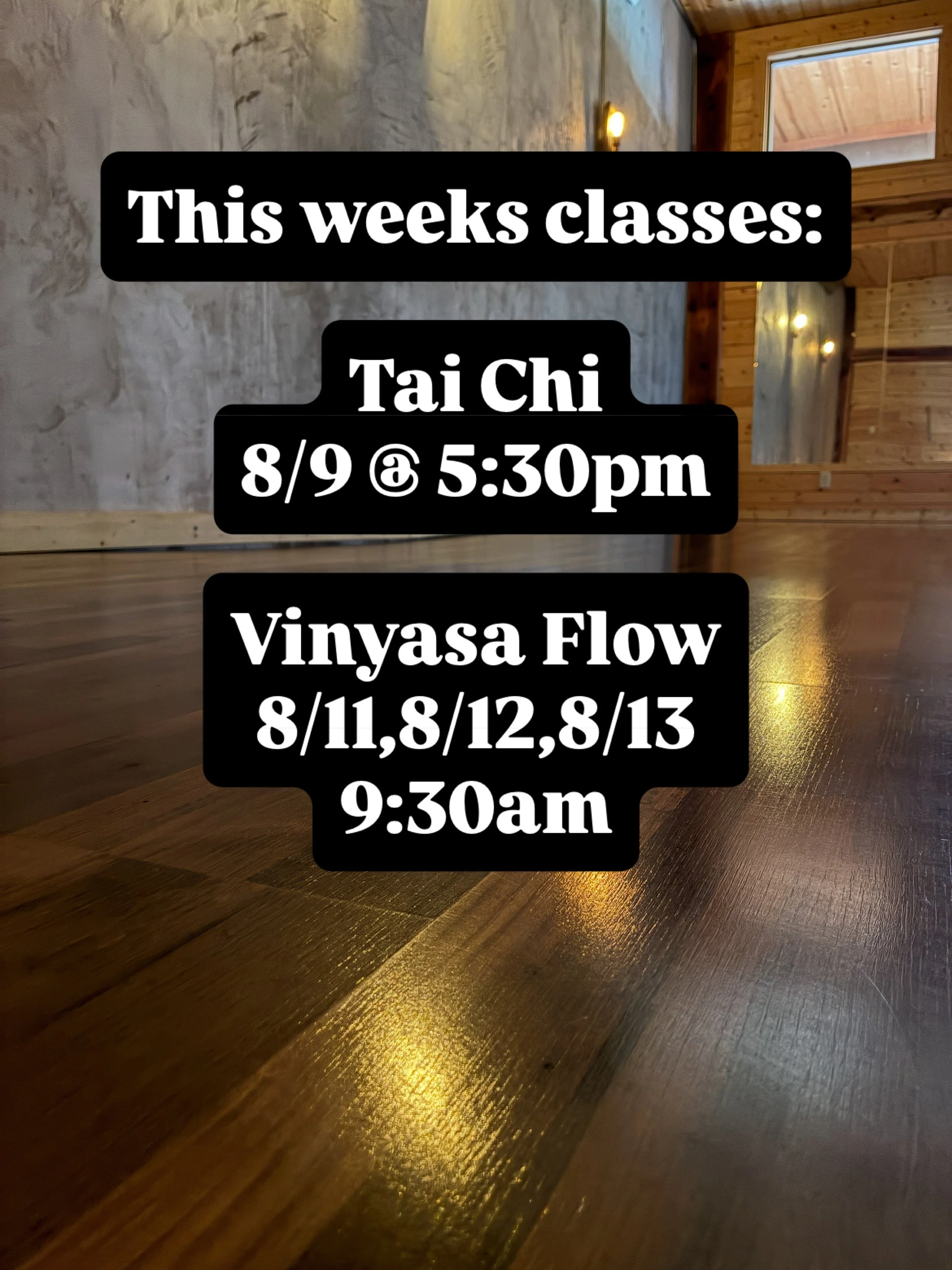 Need to move and breath in a cool space?

Come on over y&rsquo;all :)
