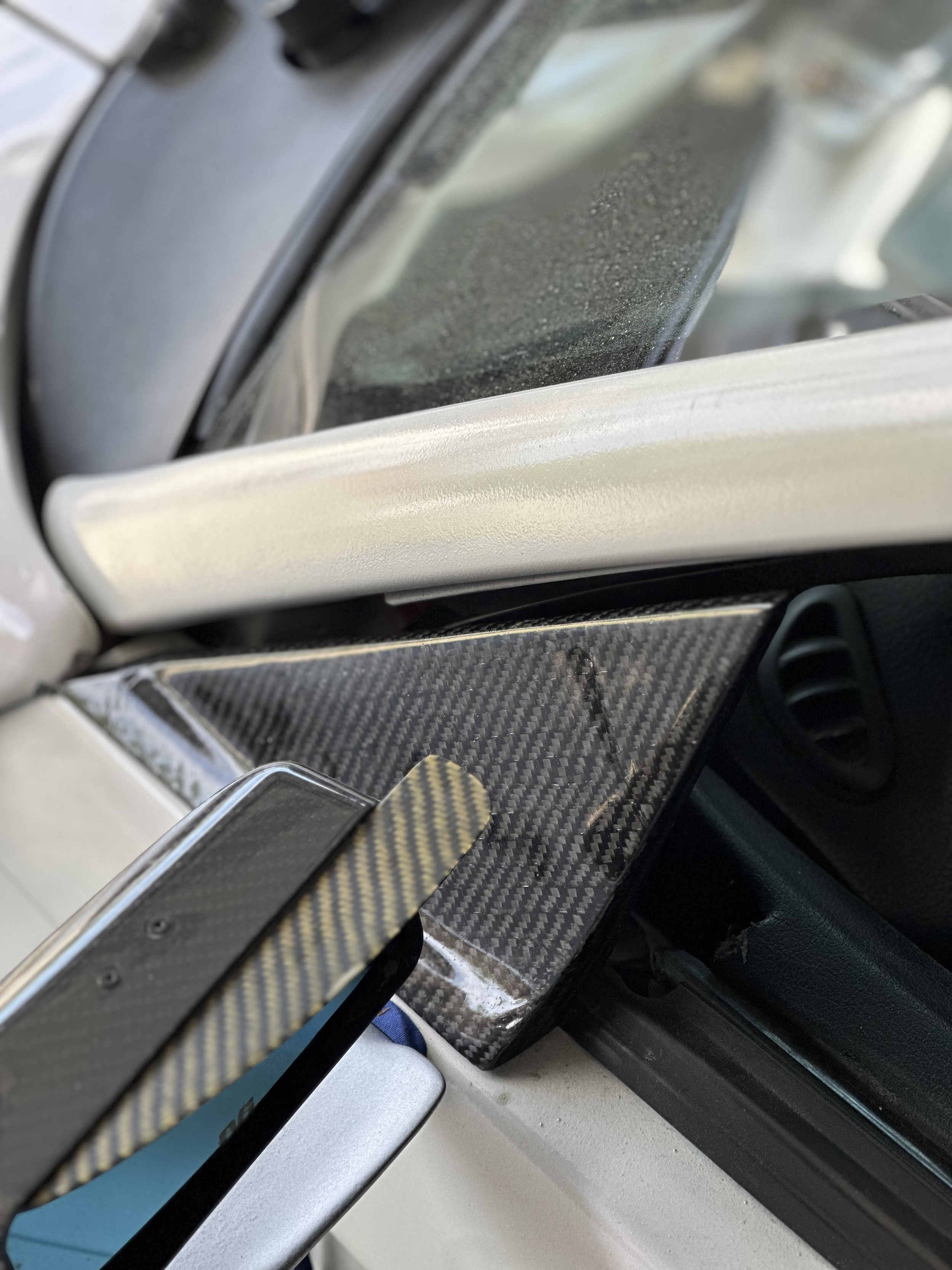 CARBON FIBER MIRROR VISORS