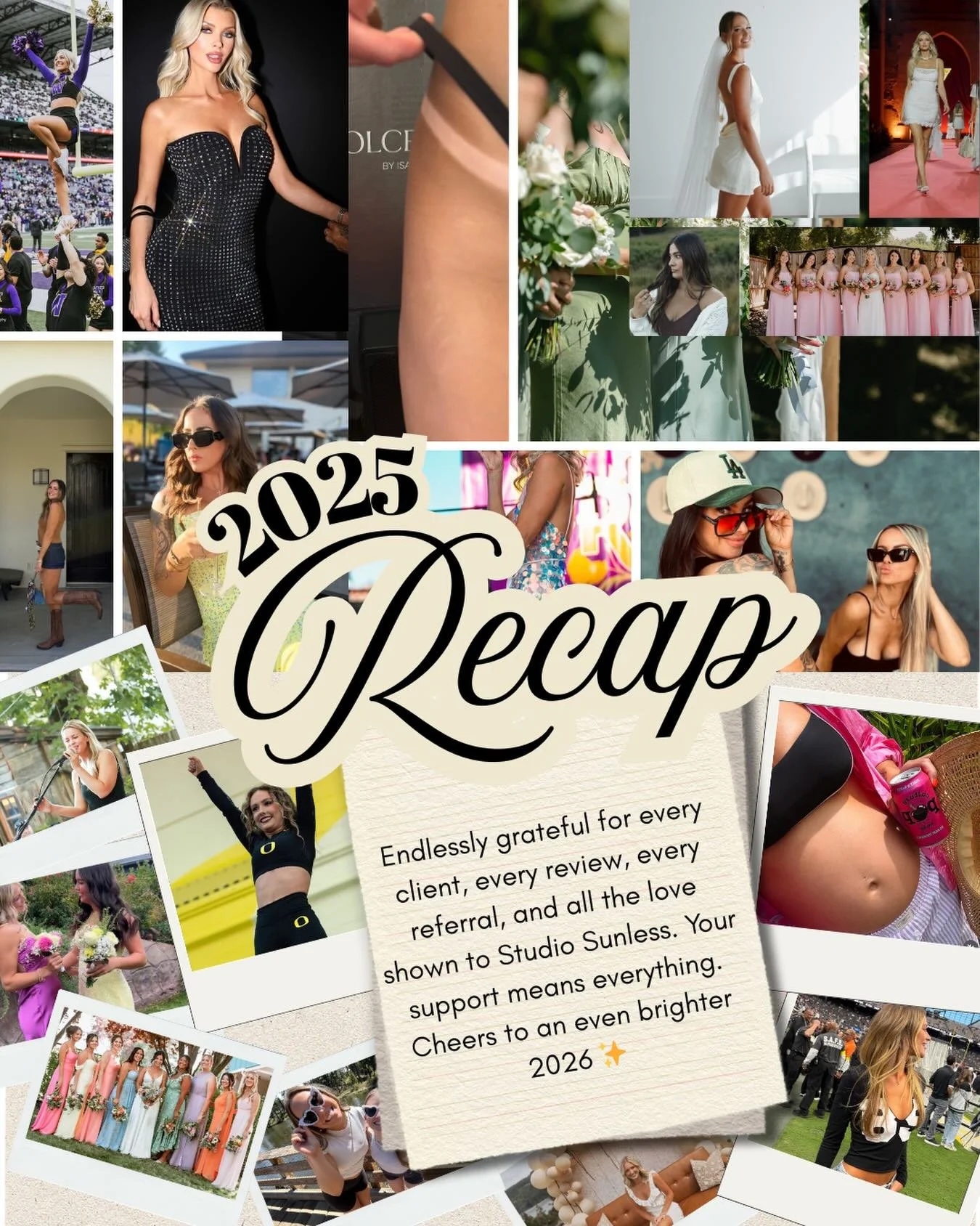 And just like that&hellip; the 2025 season comes to an end! ✨

Thank you for letting me be apart of so many special moments and milestones in your life.💞

Wishing you a 2026 filled with everything you&rsquo;ve dreamed of!