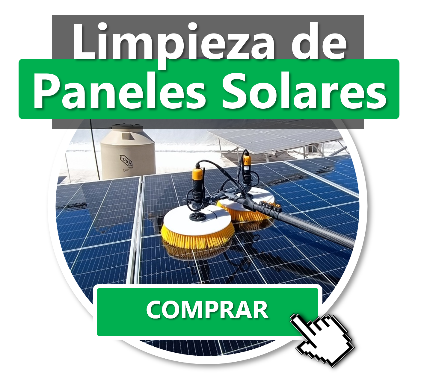 Limpieza de Paneles Solares (12 paneles o menos)