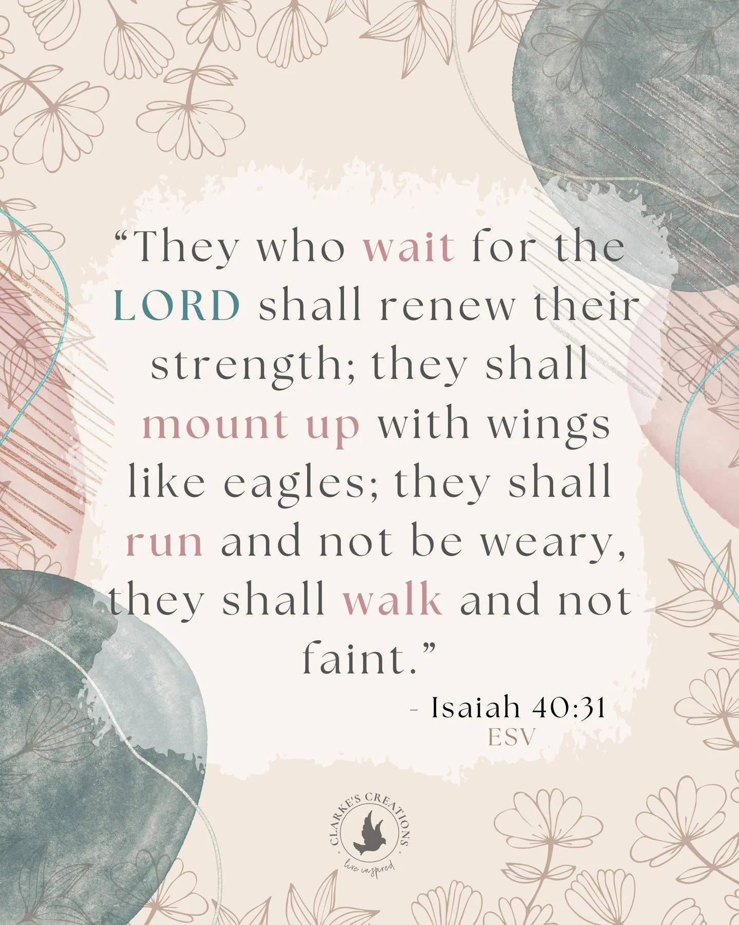 In keeping with this month's theme, #KeepGoing, Let's talk about...patience!

Patience is truly a virtue (that I'm still striving for 😩) But, it's in the waiting that we actually build up the *endurance*...to wait.

(Isn't that interesting? The more