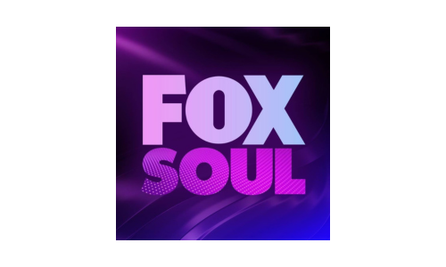 Logo for Fox Soul with purple and blue background.