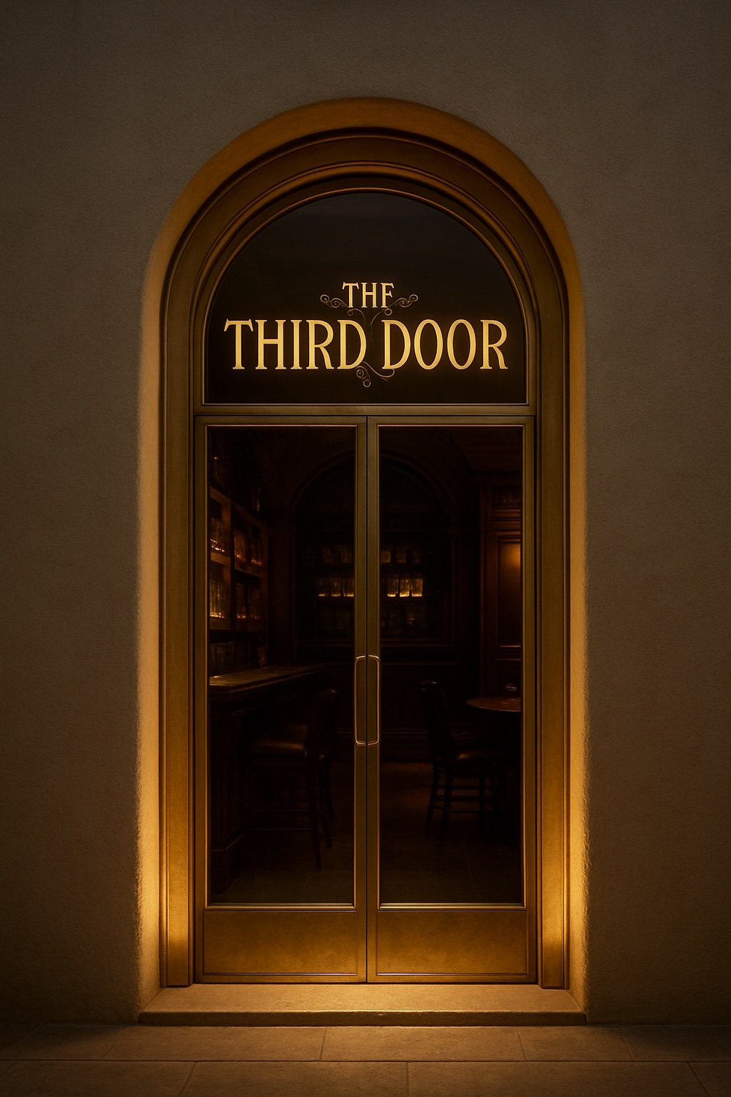 The Third Door speakeasy entrance at North House — intimate cocktail lounge, Tonawanda NY