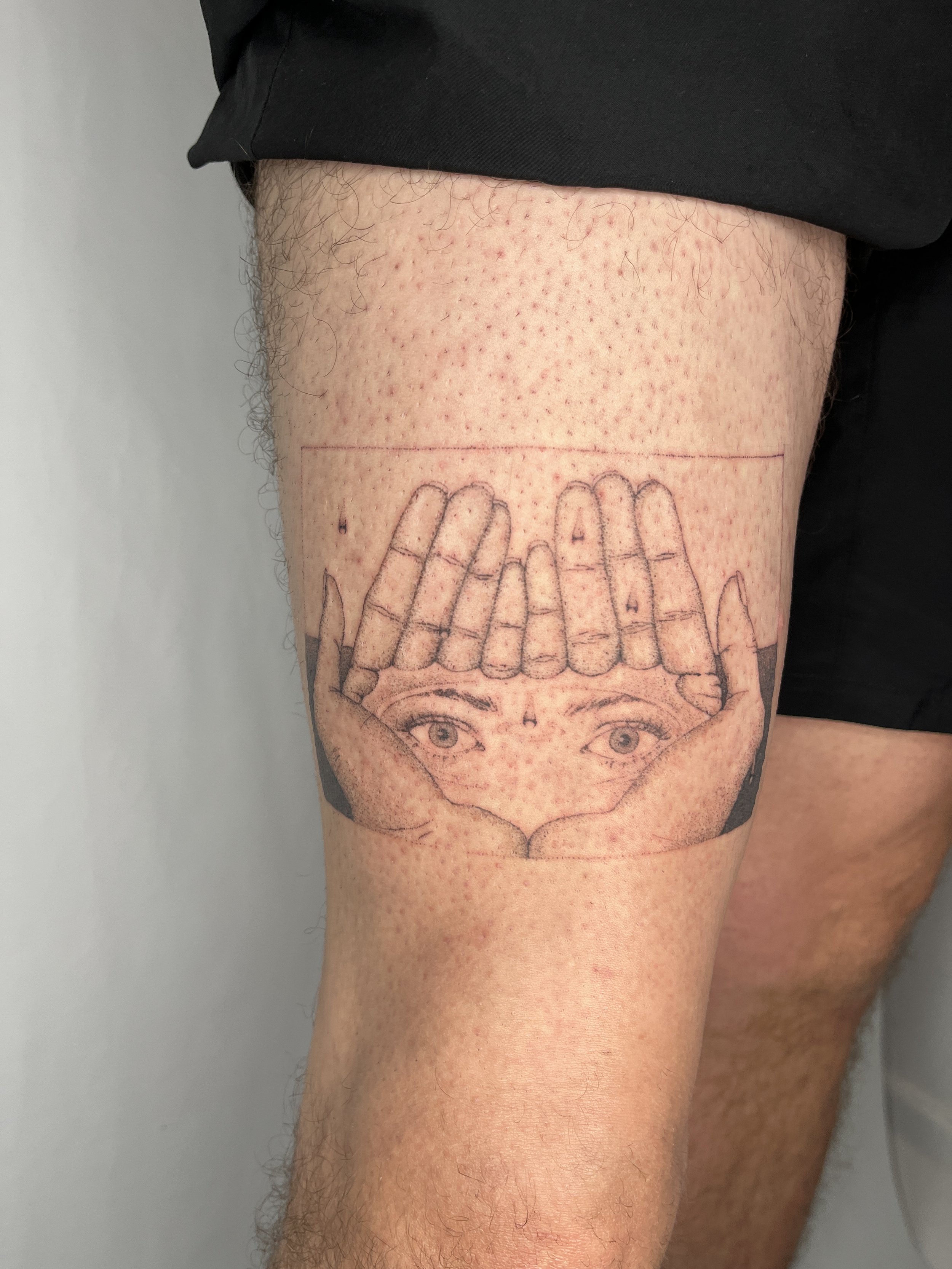 work in progress, handpoke