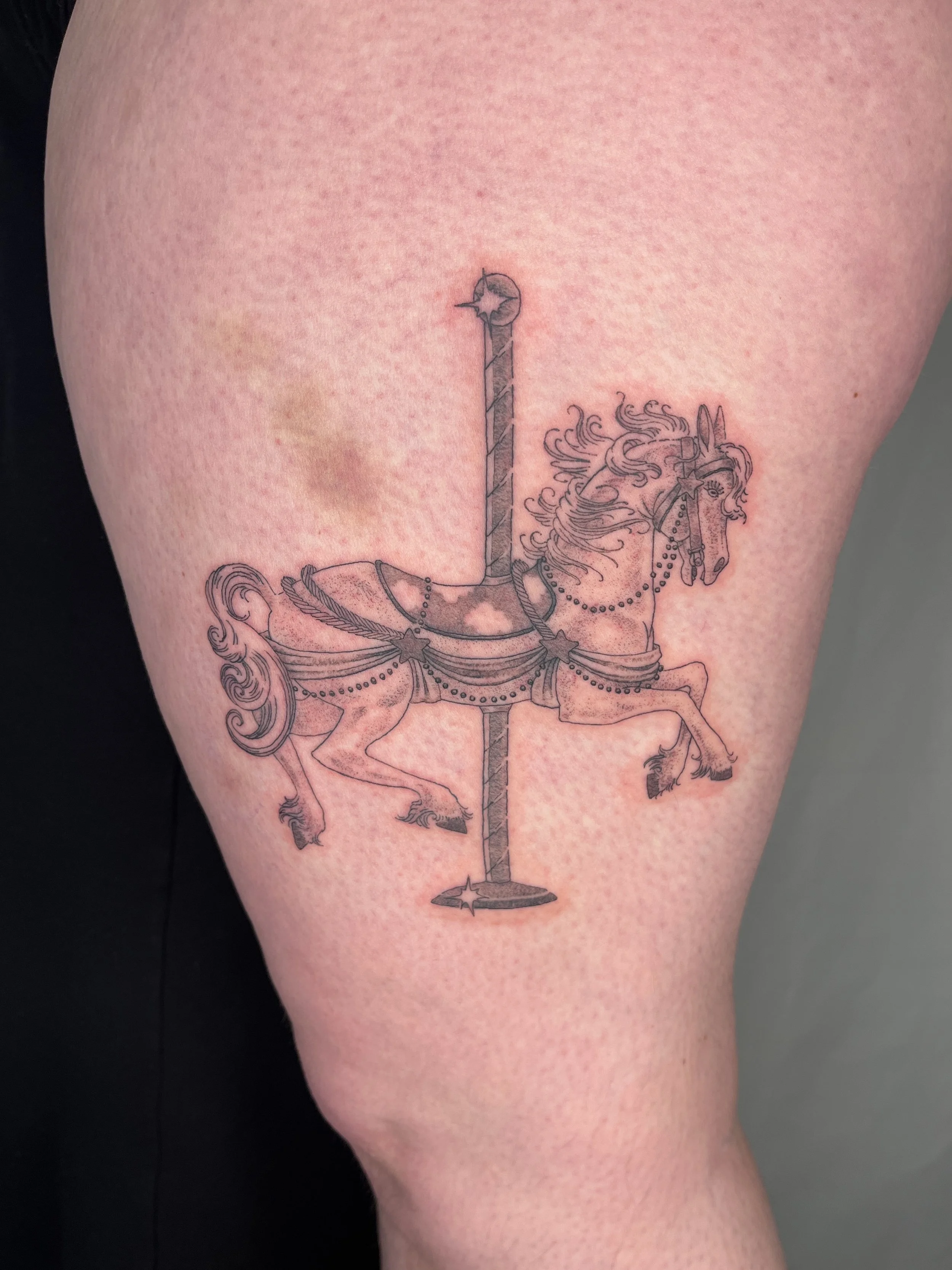 machine + handpoke, 4 hours