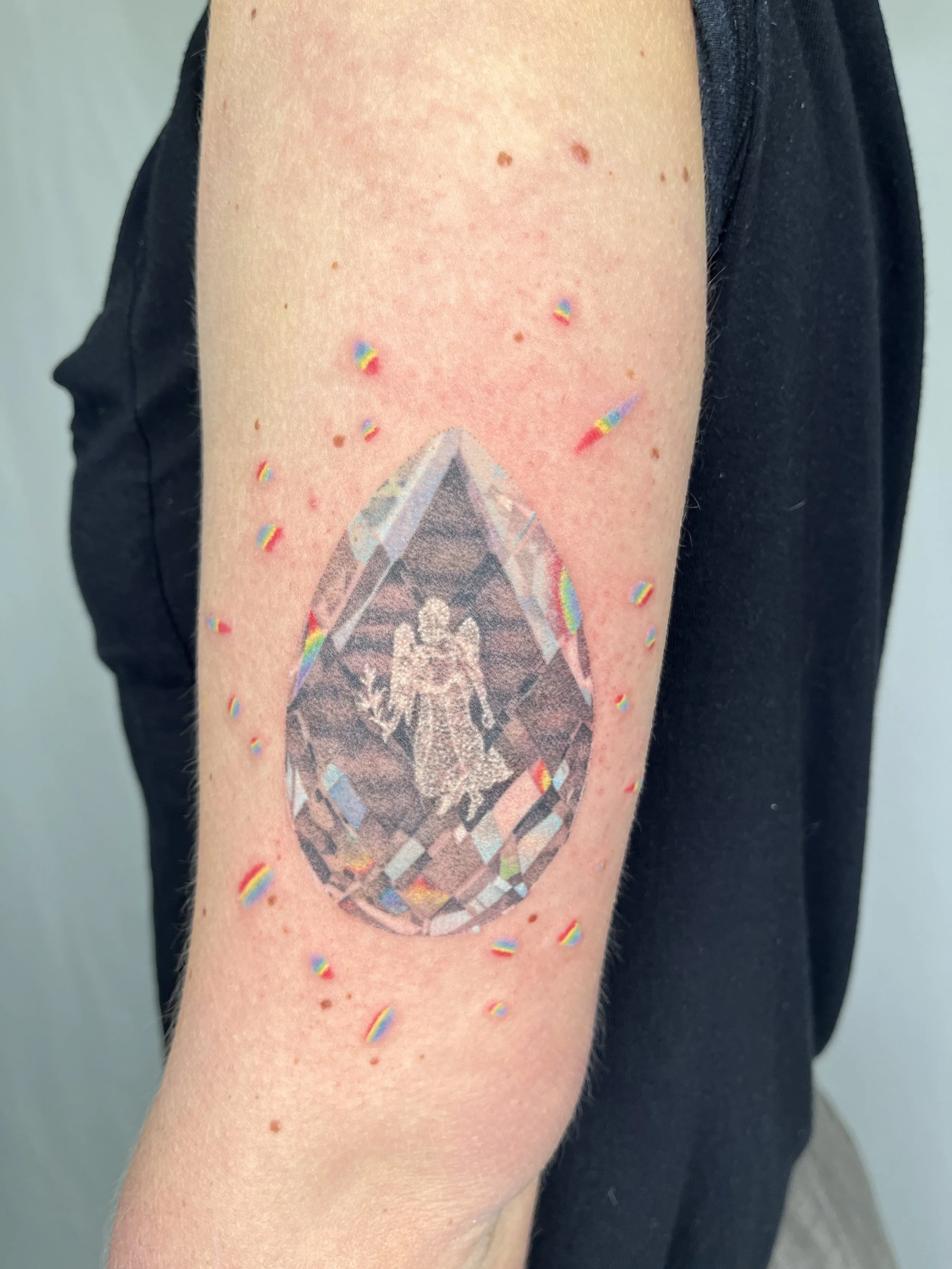 handpoke, two sessions, 12 hours