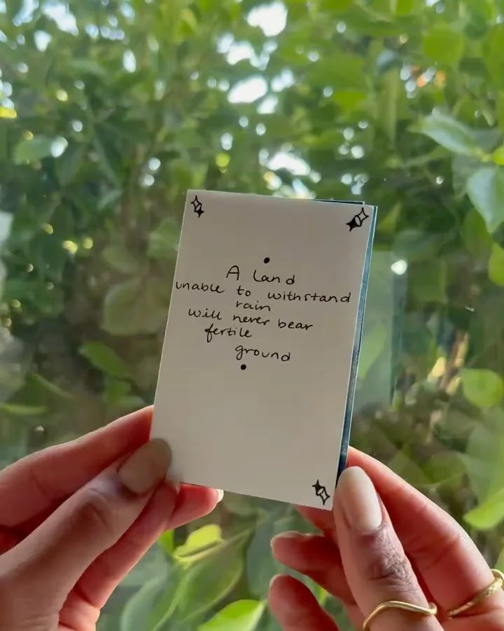 The Life/Death/Life series, in physical form
.

A land unable to withstand rain will never bear fertile ground

A Life Contains Many

Everything is Rotting
.

#poem #poetry #photography #zine