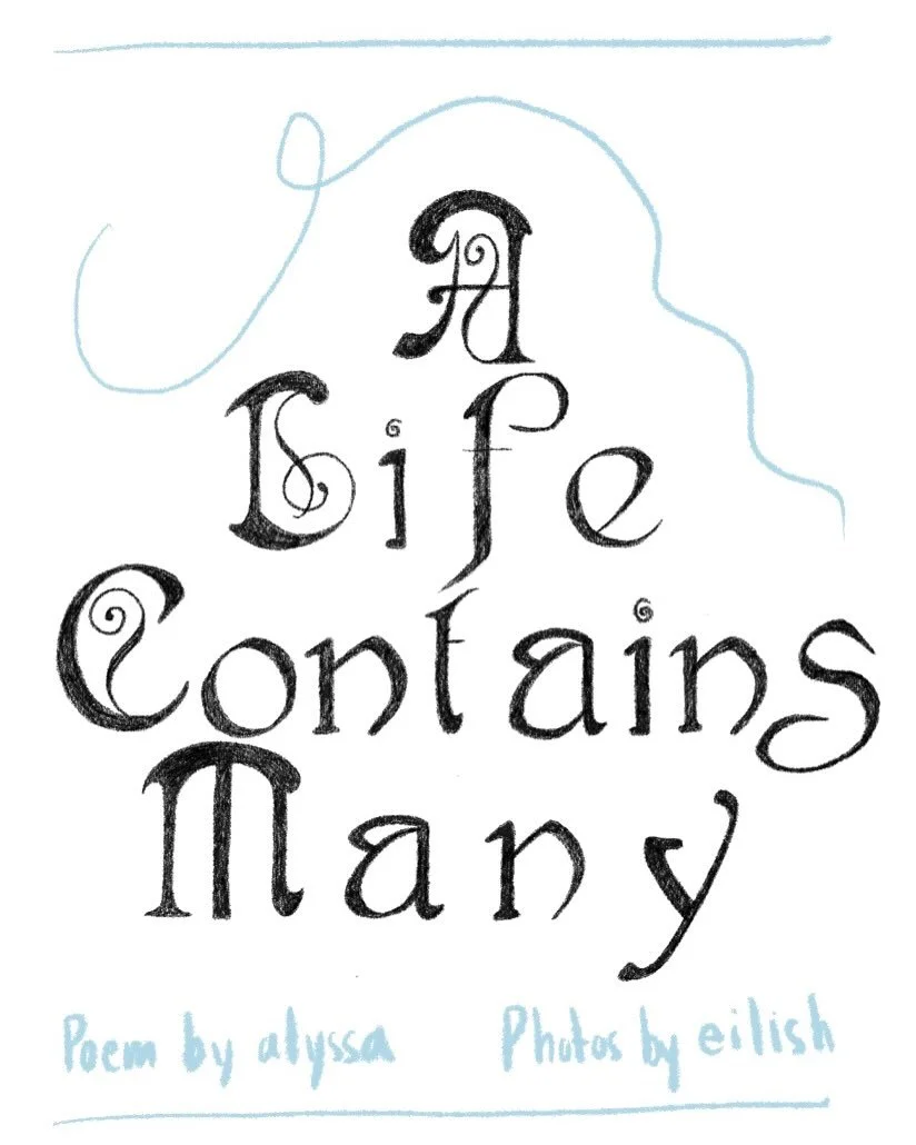 Life/Death/Life, Zine #2: A Life Contains Many

🌝🌚🌝

poem by @alyssalaurenne 
photographs by @m.i.l.f 

#poem #poetry #photography #zine