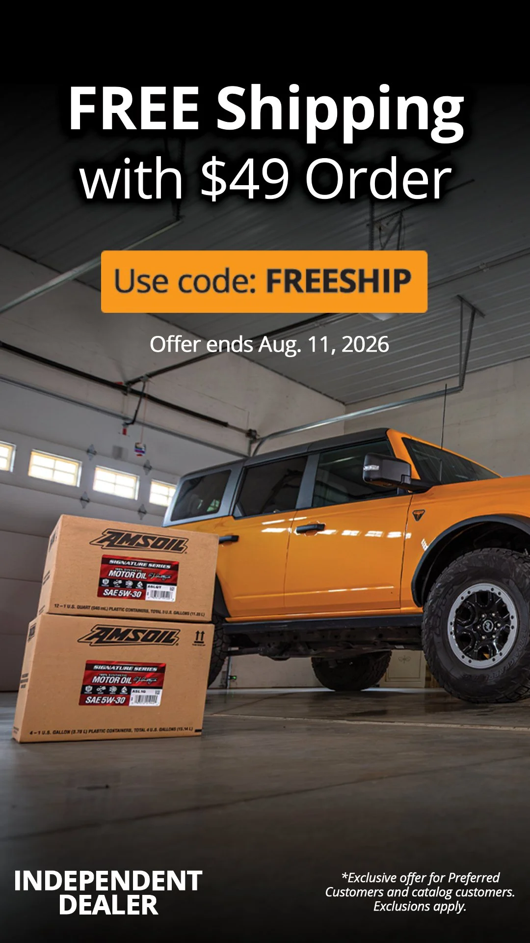 Free Shipping - Orders of $49 or more