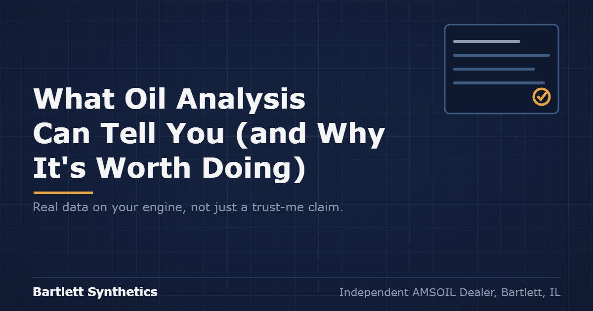 What Oil Analysis Can Tell You (and Why It’s Worth Doing)