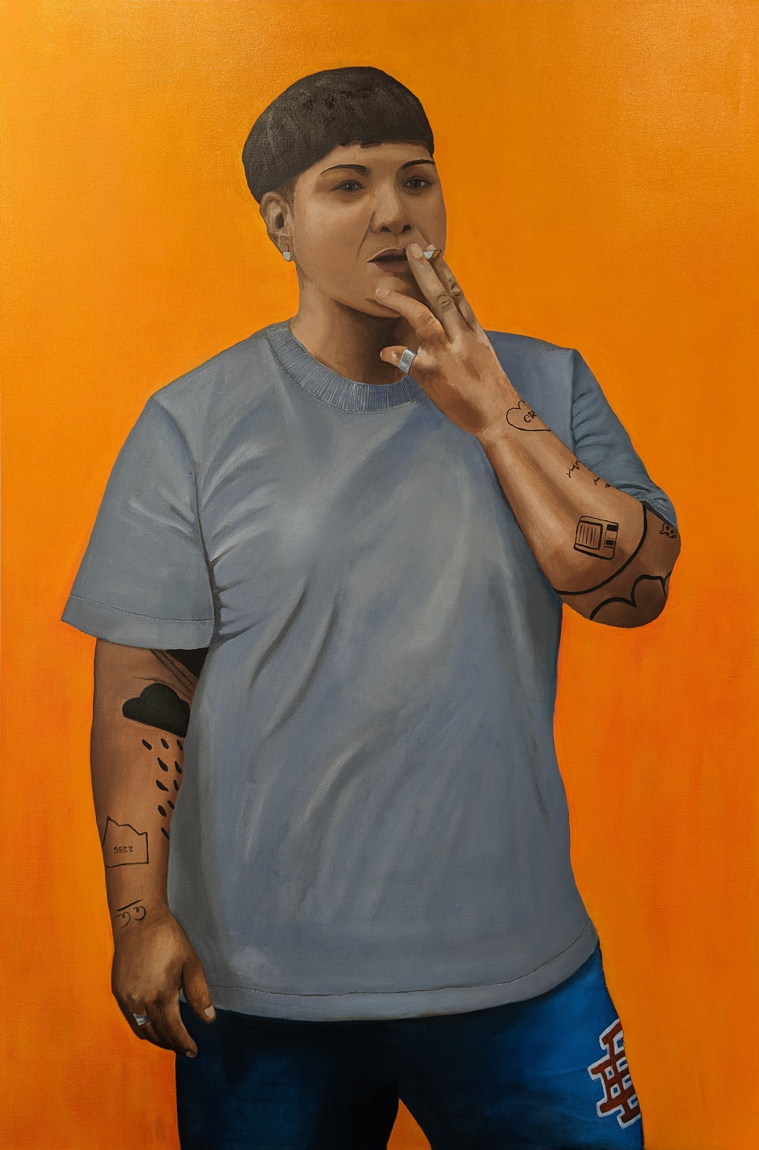 Naomi Azoulay, Genevieve, oil on canvas, 1020x1530mm,2023.jpg