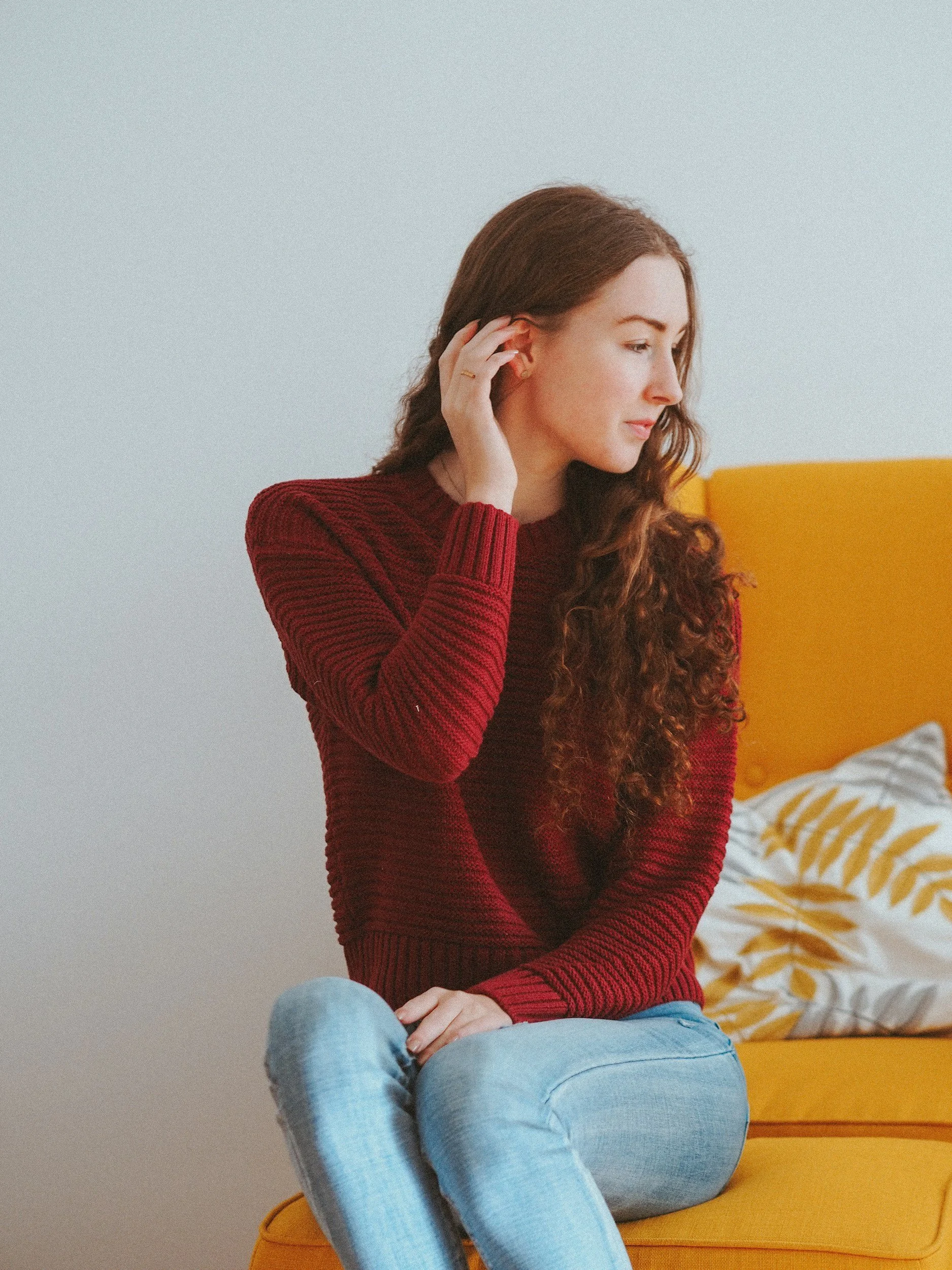 A teenage girl attends a therapy session