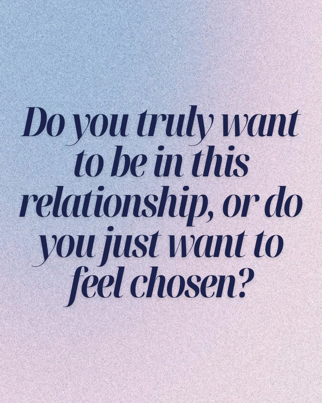 So many of us grow up with the wound of feeling loved only under certain conditions. It is then encoded that safety must be earned and occurs ONLY when we are &ldquo;chosen&rdquo; by others. I intentionally use the word &ldquo;safety&rdquo; because f