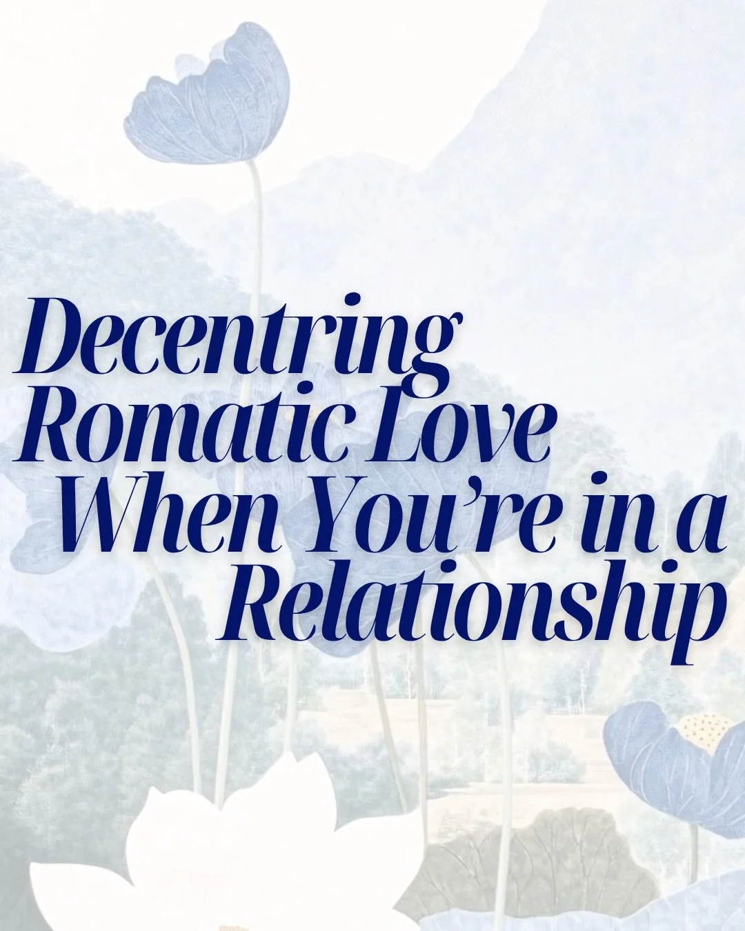 Why is this even important???
We are taught, explicitly and implicitly, that romantic love is the most important connection and makes us complete. We&rsquo;re now seeing this outdated and patriarchal narrative shift. We&rsquo;re seeing how much more 