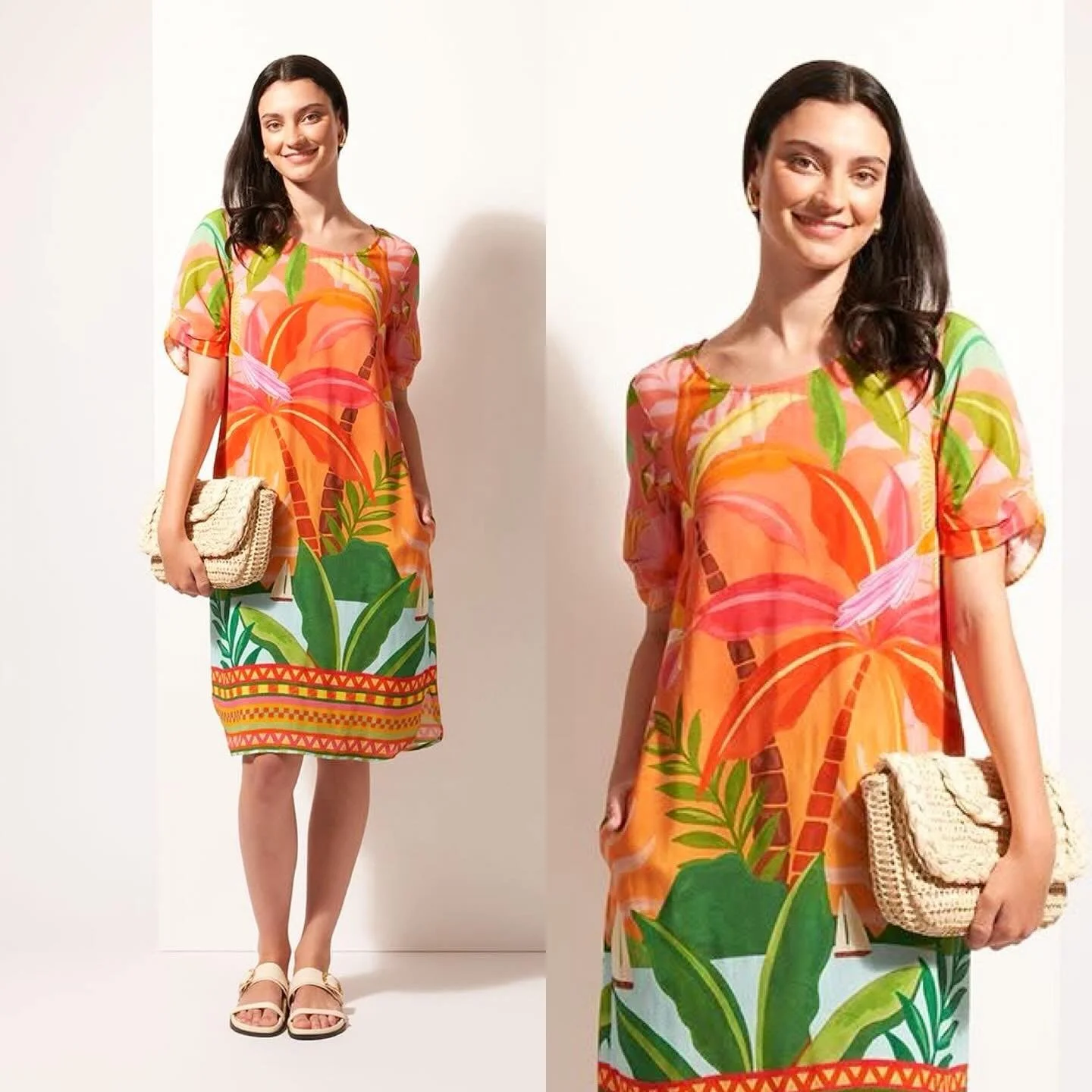 Let&rsquo;s get ready for Summer! Tropical style by FOIL! A fun dress for Spring events, holidays, summer parties! Comfy and light to dress up or down!🧡Sizes 8-18 in store now!