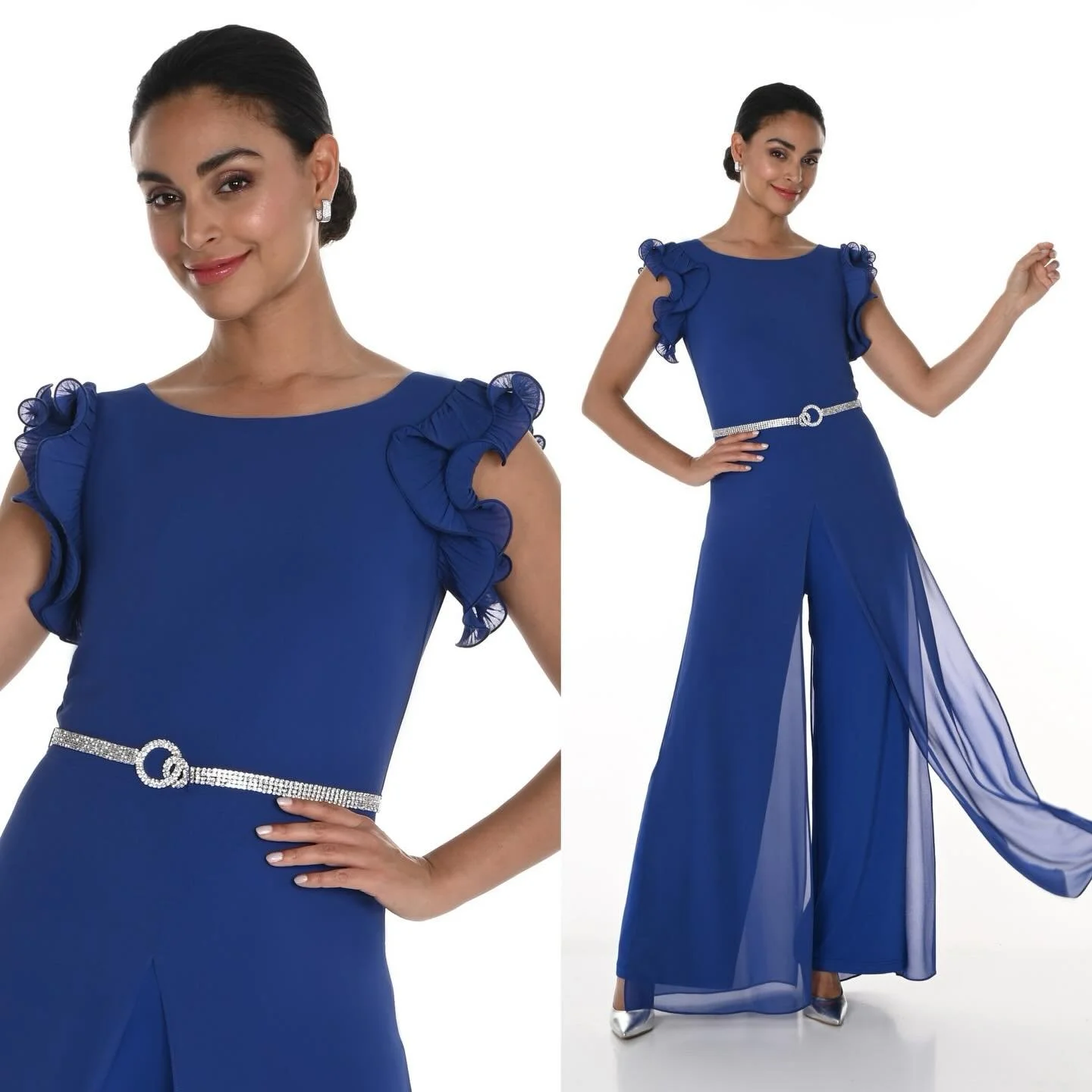 When the invite says &ldquo;Formal&rdquo; but you prefer pants! Try a jumpsuit! Classy, fun and fabulous!💙This gorgeous one comes with the diamonte belt!🤩
#formalwear #pantsuit #weddingstyle #electricblue #glamour