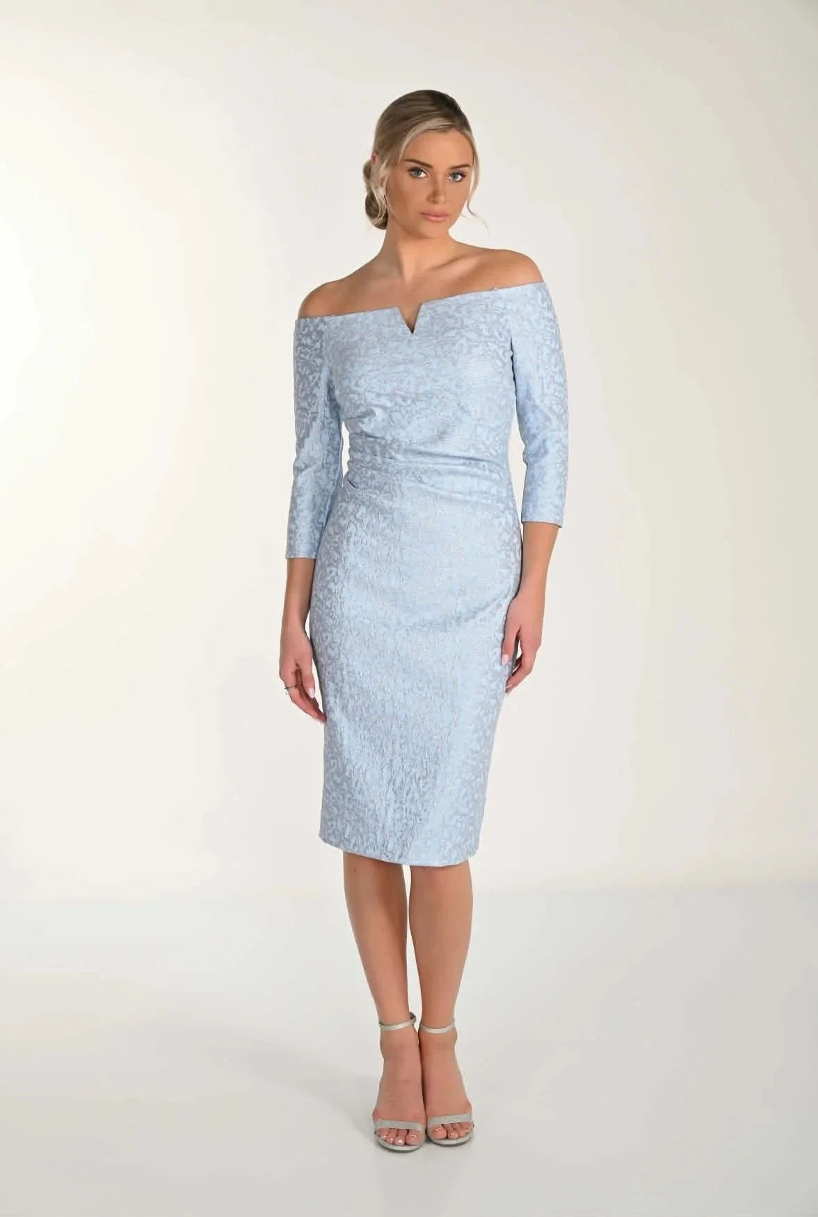 Frank Lyman Off-shoulder Mint Green cocktail dress
