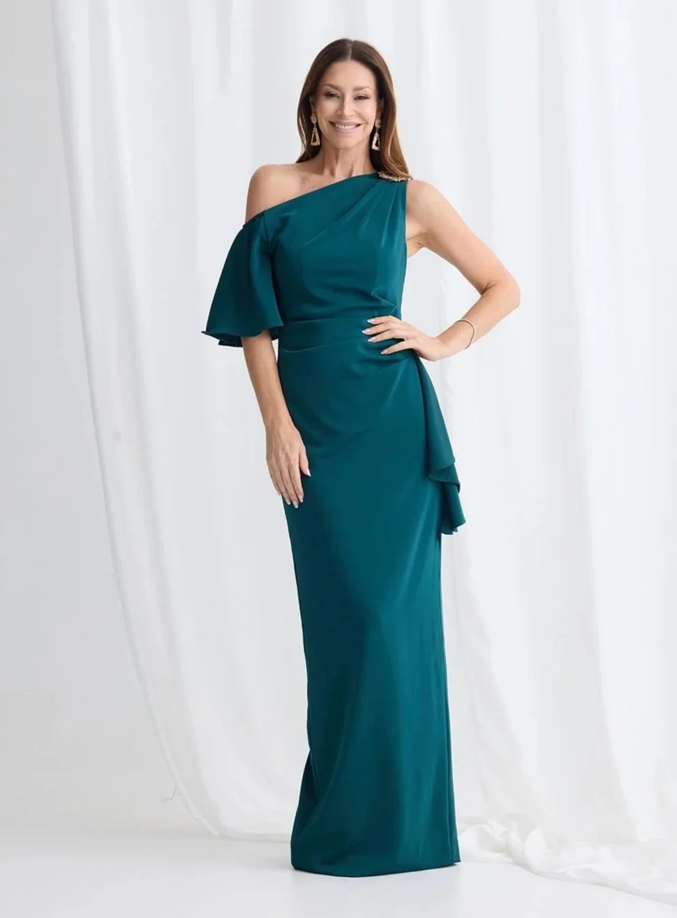 Trellis Lane Mishy Teal Gown