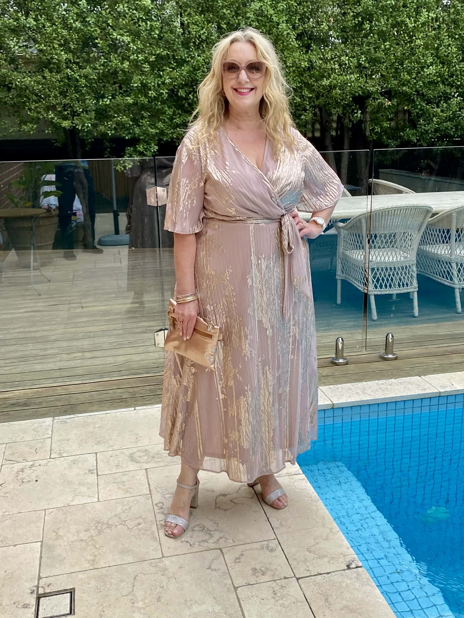 Frank Lyman Rose Gold Dress