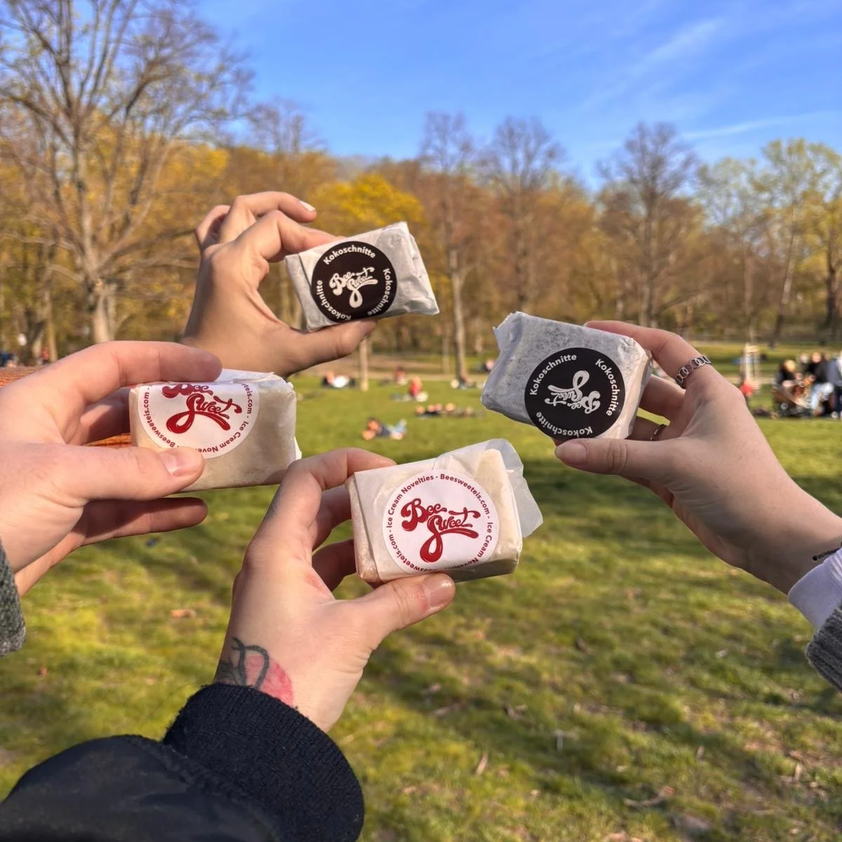 Picnic. Picknick ice cream sandwiches