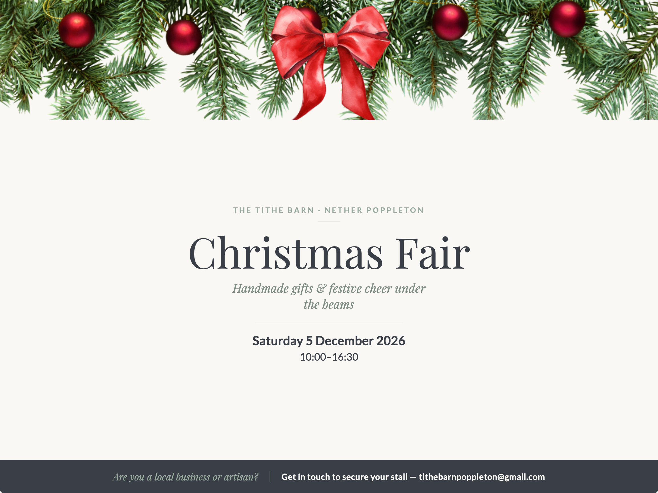 Tithe Barn Christmas Fair 
