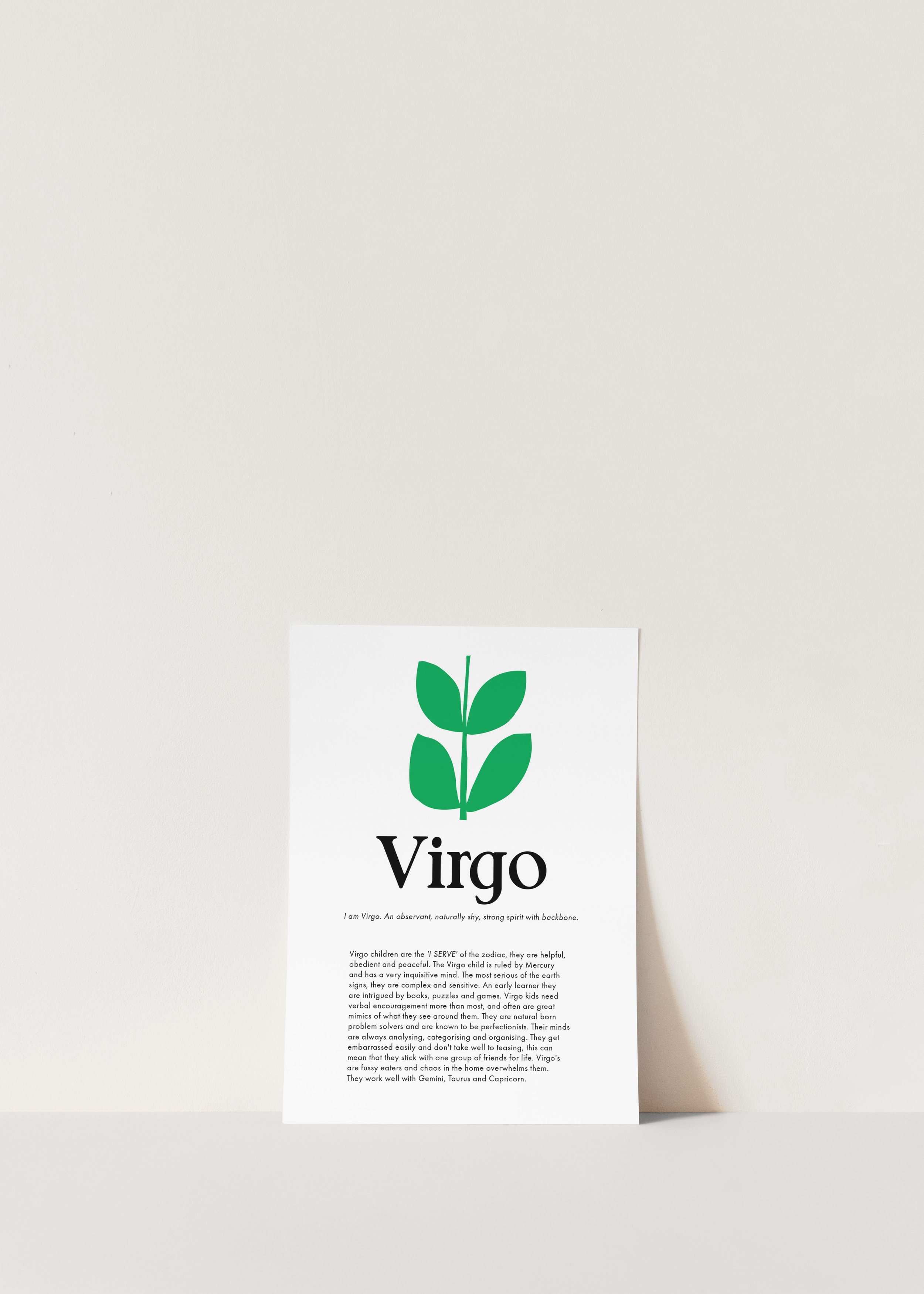 Zodiac Print - Virgo