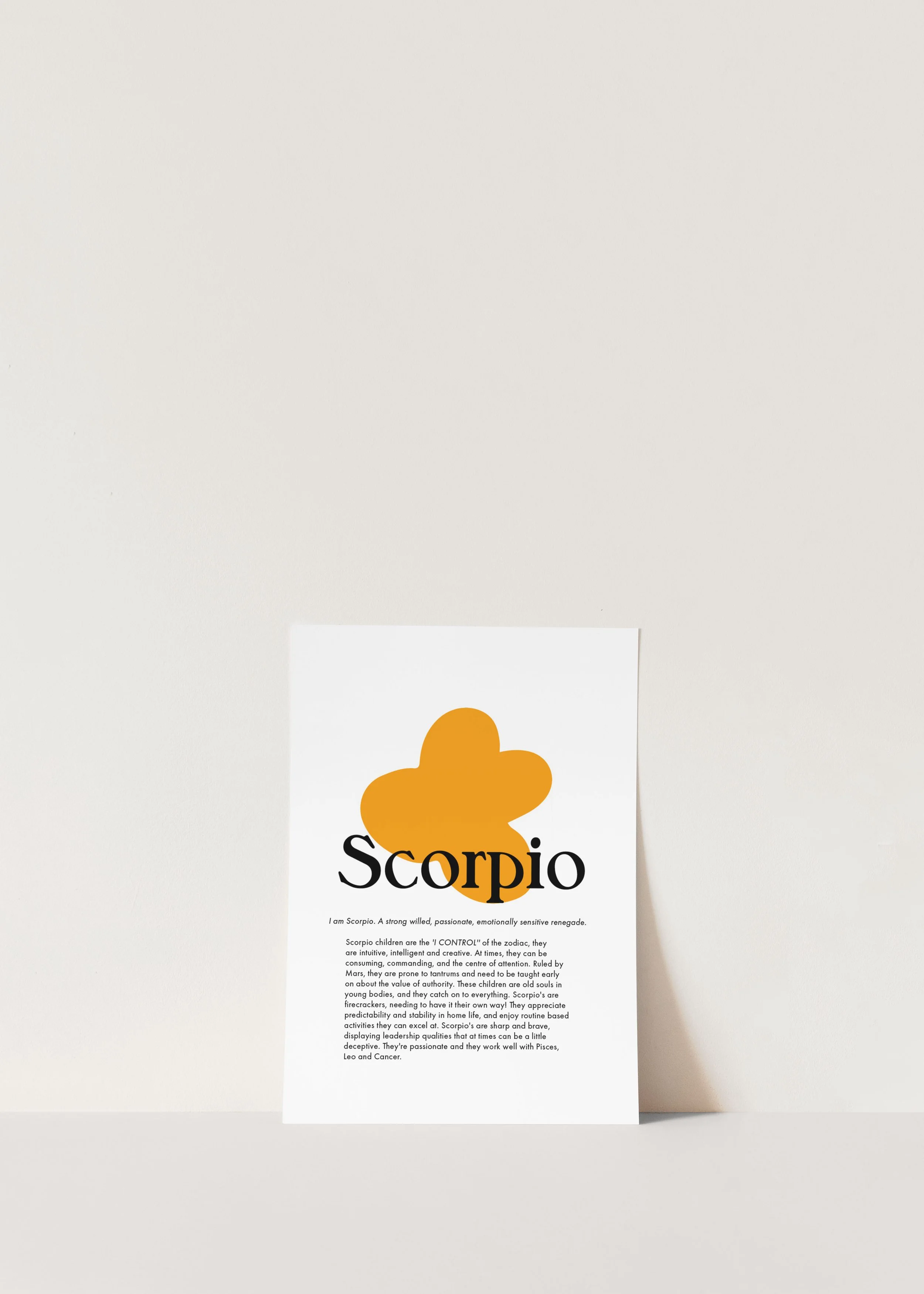 Zodiac Print - Scorpio