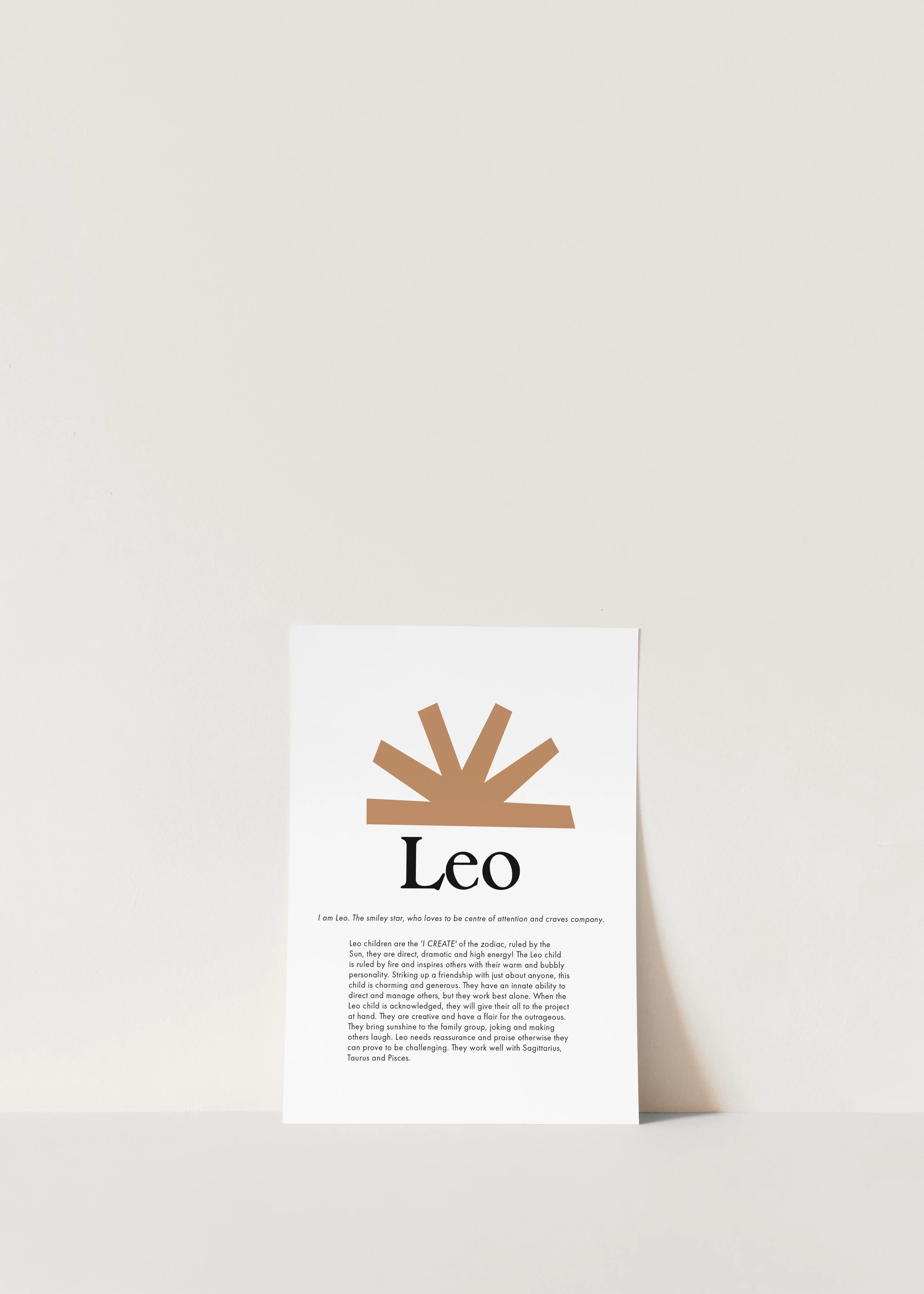 Zodiac Print - Leo