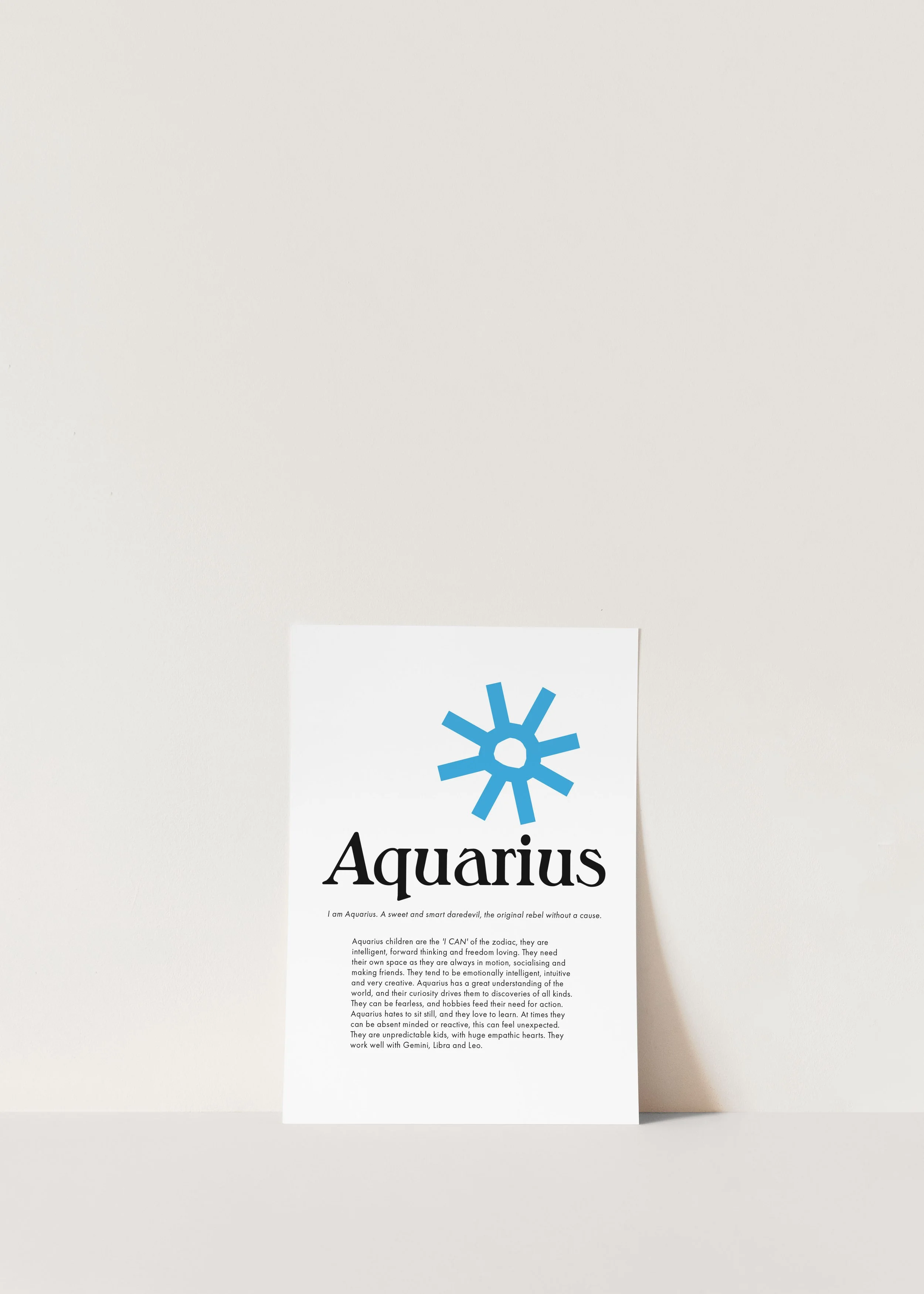 Zodiac Print - Aquarius