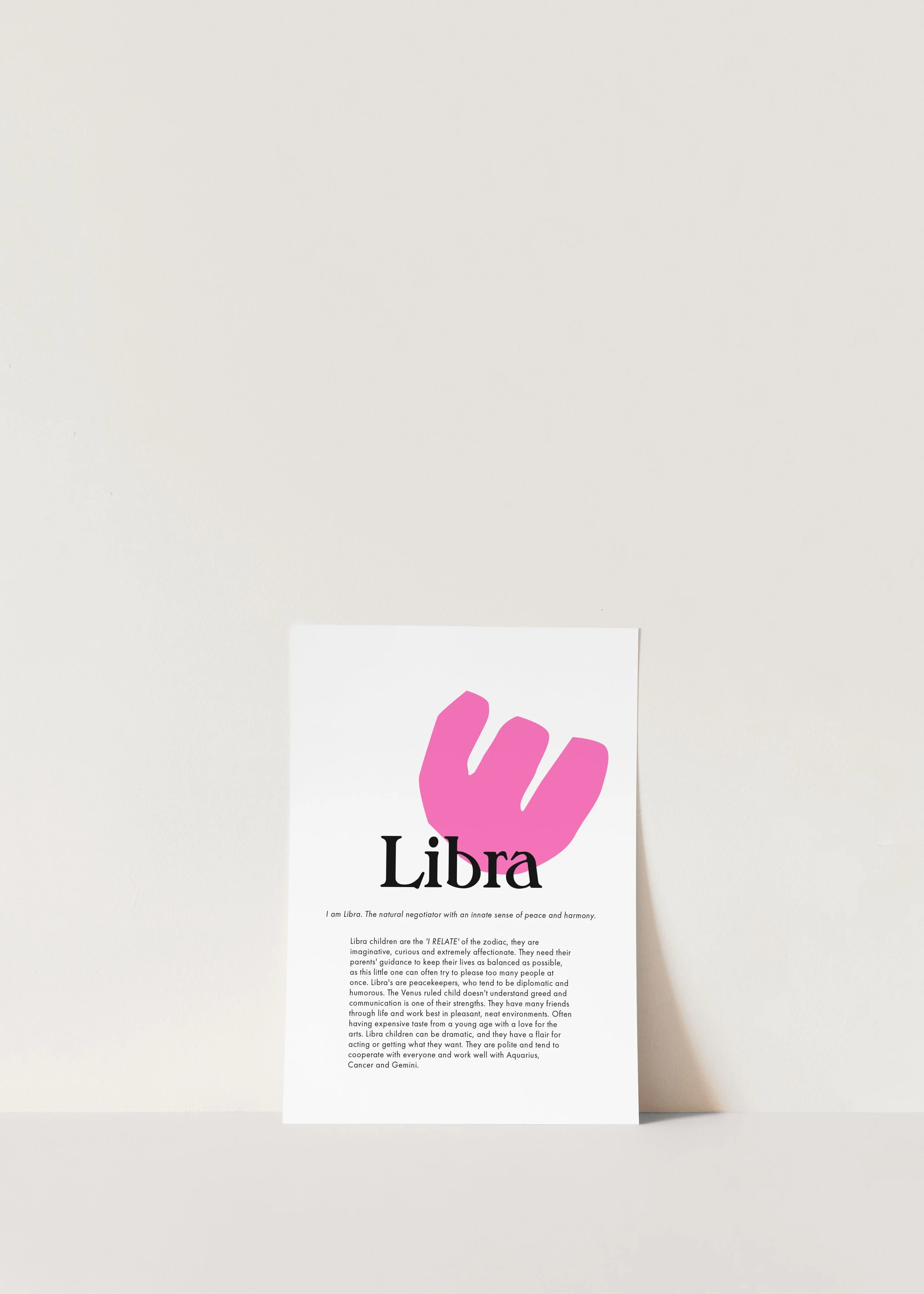 Zodiac Print - Libra