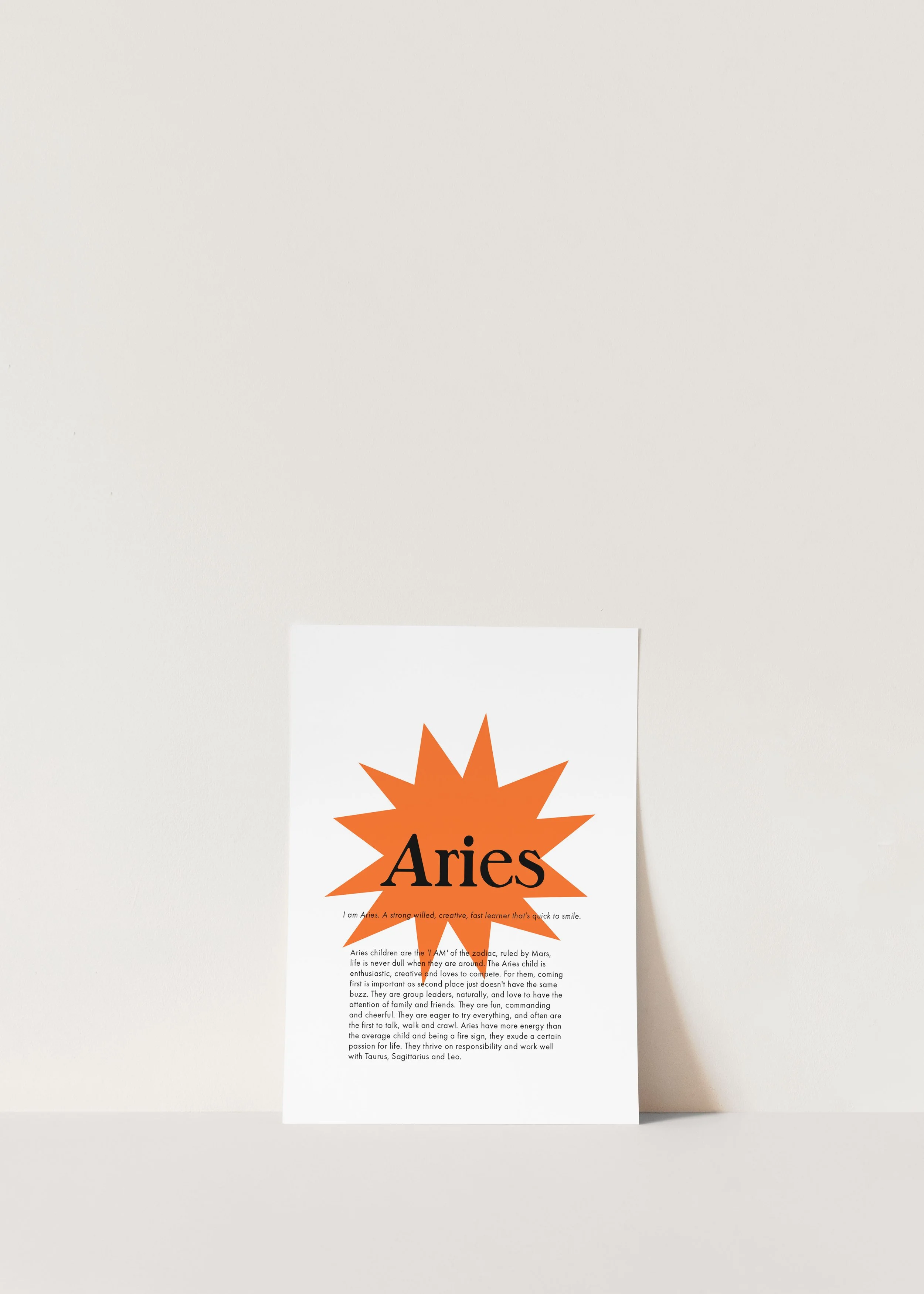 Zodiac Print - Aries